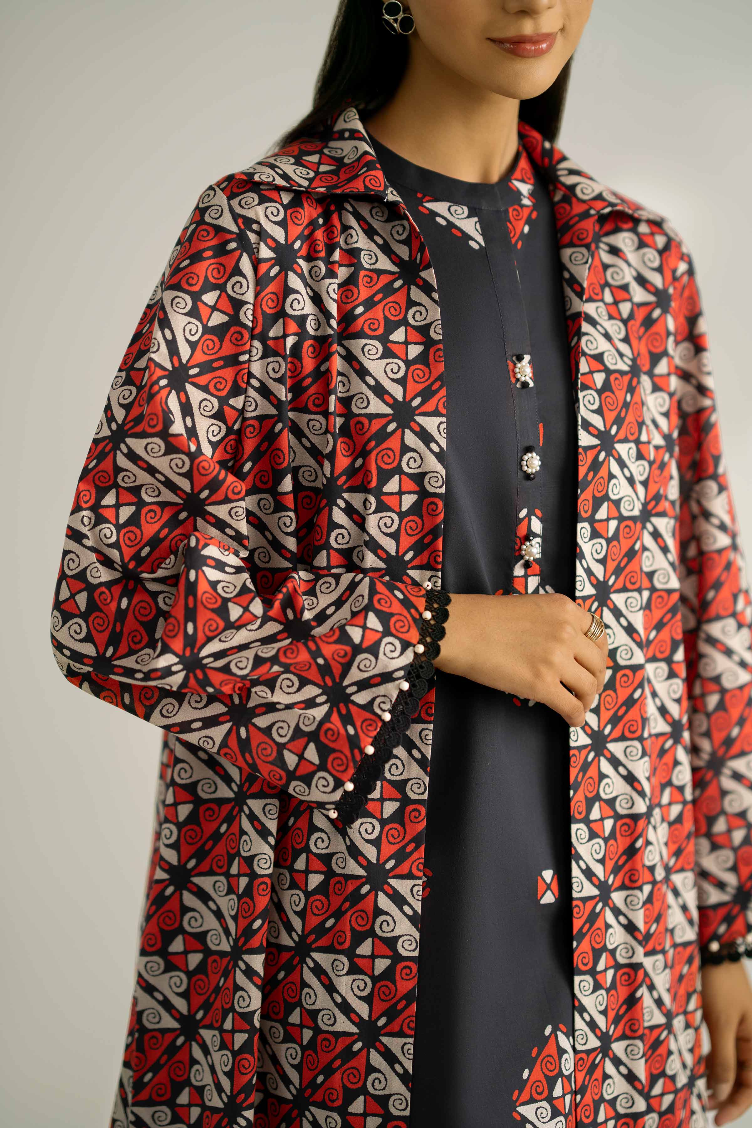 2 Piece - Printed Suit - 42502359 Unstitched Multi Cambric 2PC Printed