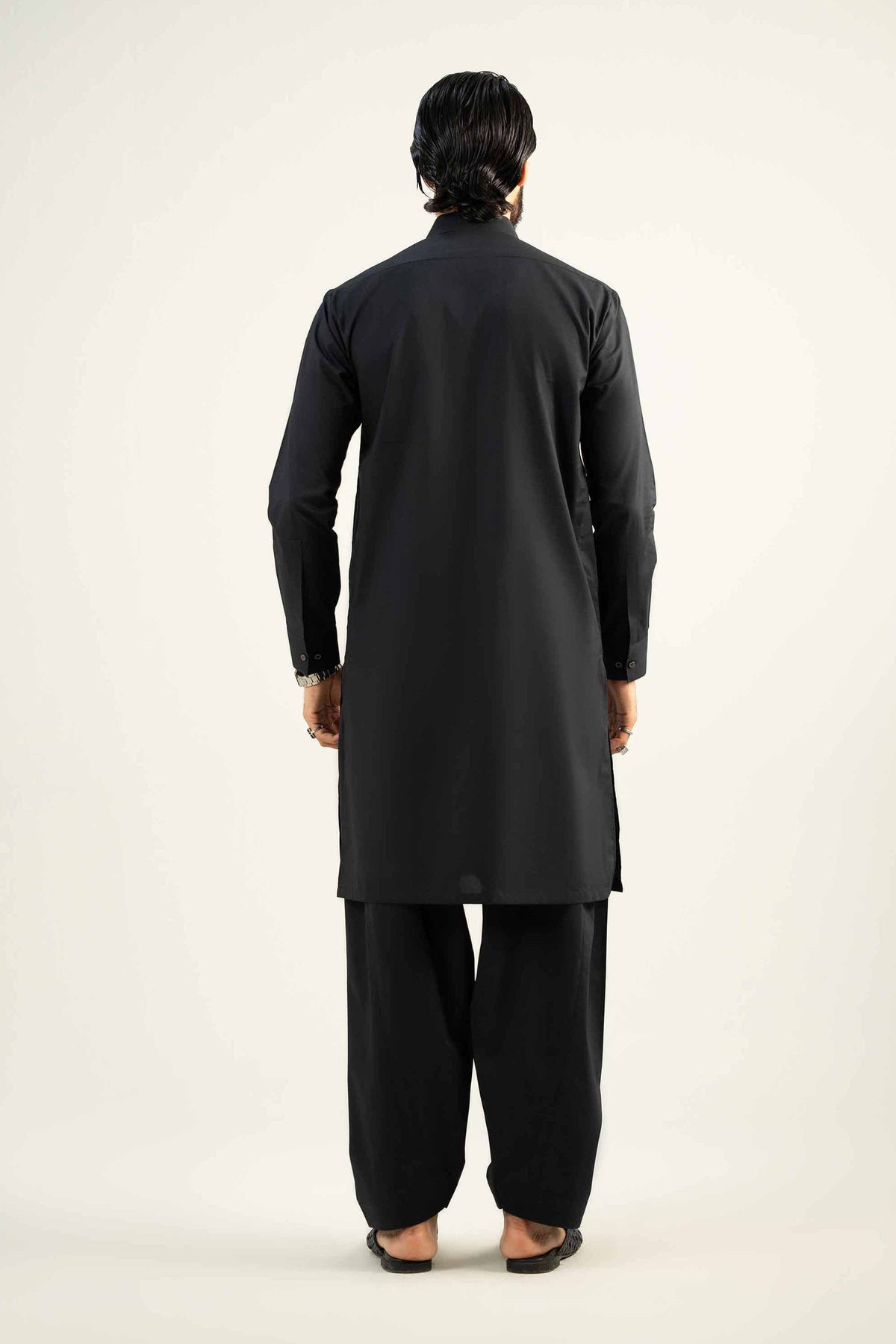2 Piece - Naqsh Suit - 42508049 Black Wash & Wear 2PC Non-Embroidered Nishat Australia