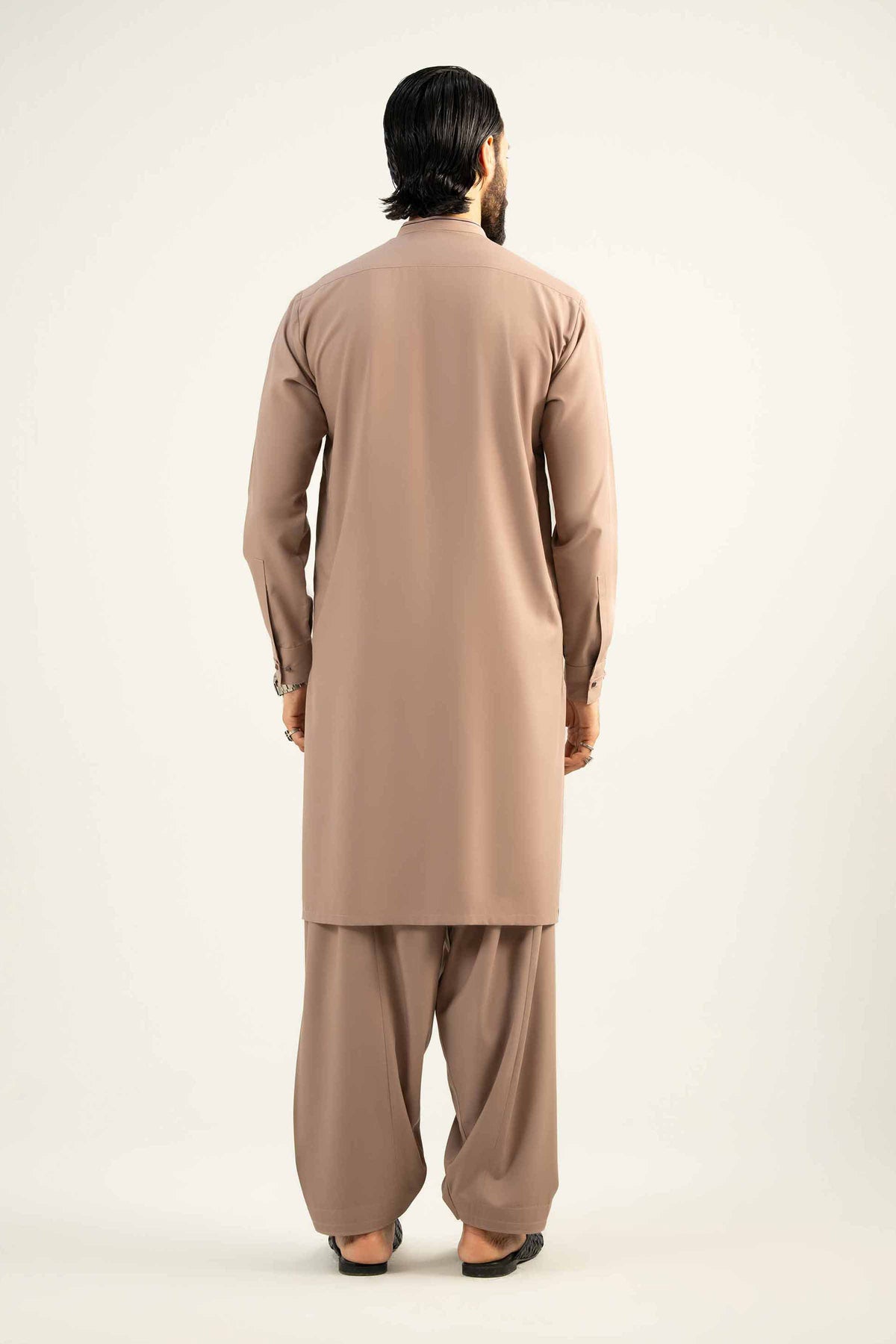 2 Piece - Naqsh Suit - 42508052 Brown Wash & Wear 2PC Non-Embroidered Nishat Australia