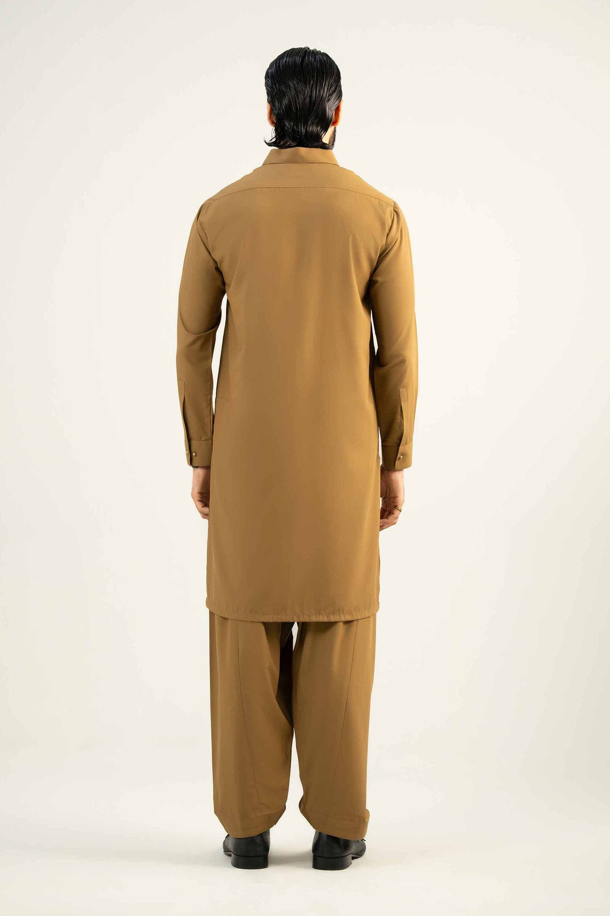 2 Piece - Naqsh Suit - 42508061 Brown Wash & Wear 2PC Non-Embroidered Nishat Australia
