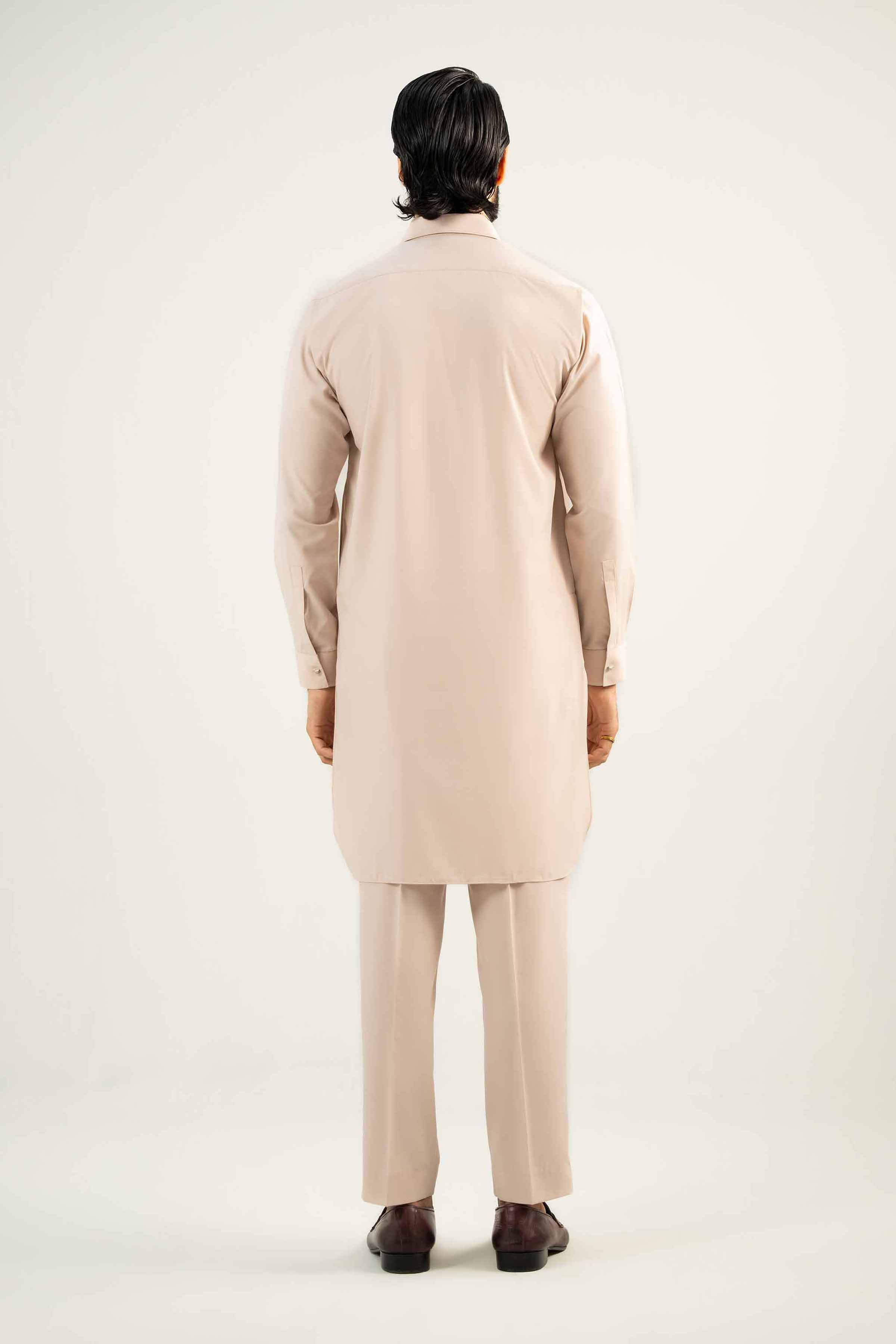 2 Piece - Naqsh Suit - 42508064 Brown Wash & Wear 2PC Non-Embroidered Nishat Australia