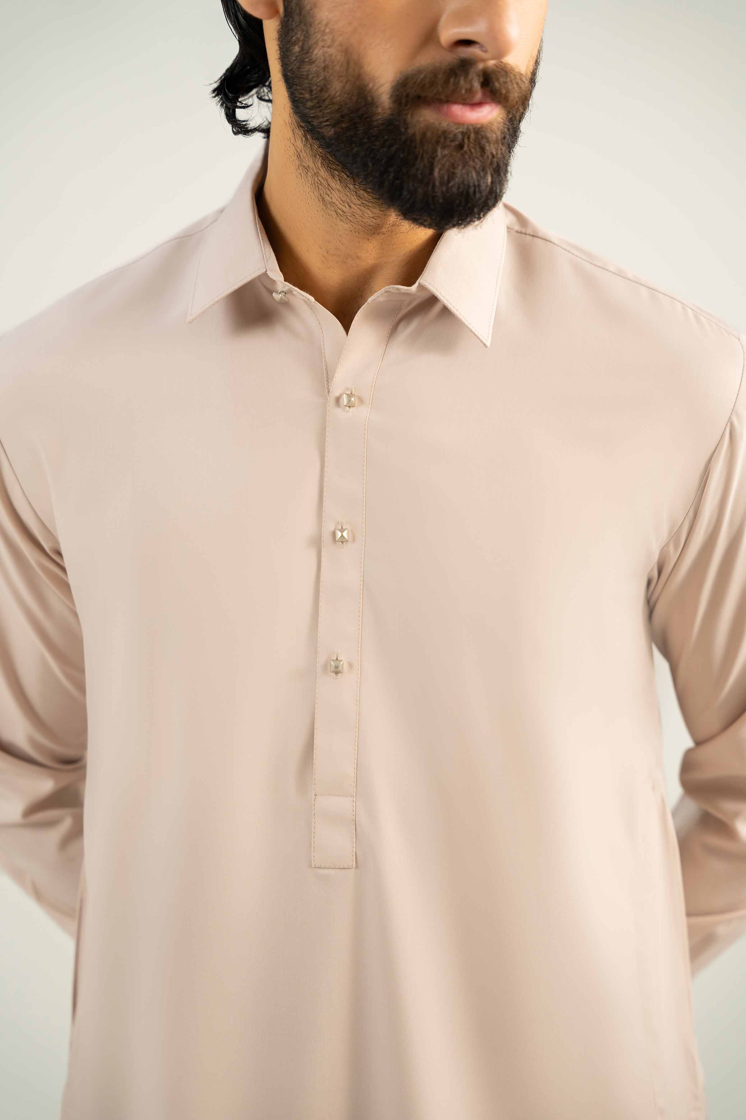 2 Piece - Naqsh Suit - 42508064 Brown Wash & Wear 2PC Non-Embroidered Nishat Australia