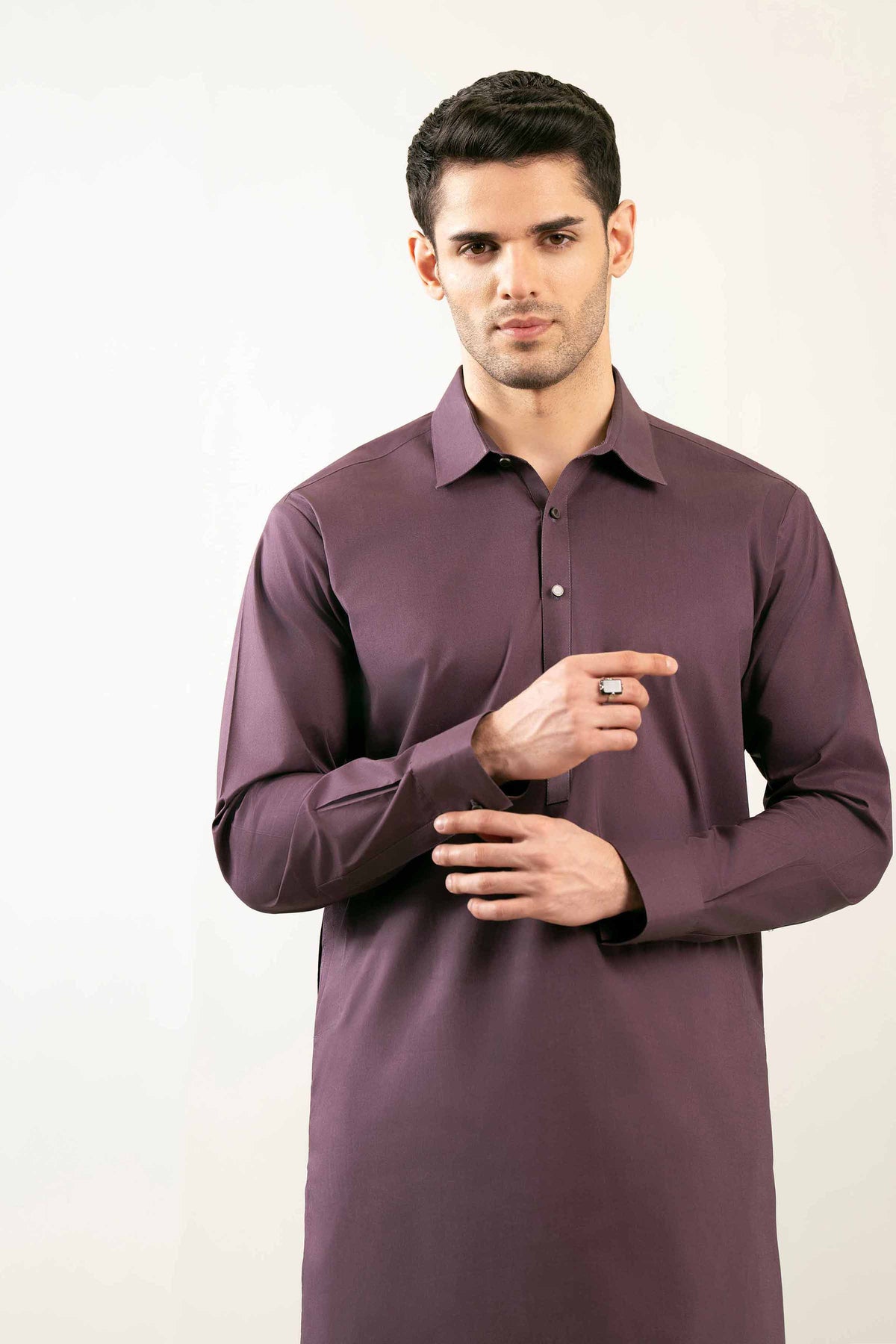 2 Piece - Naqsh Suit - 42508092 Purple Latha 2PC Non-Embroidered Nishat Australia