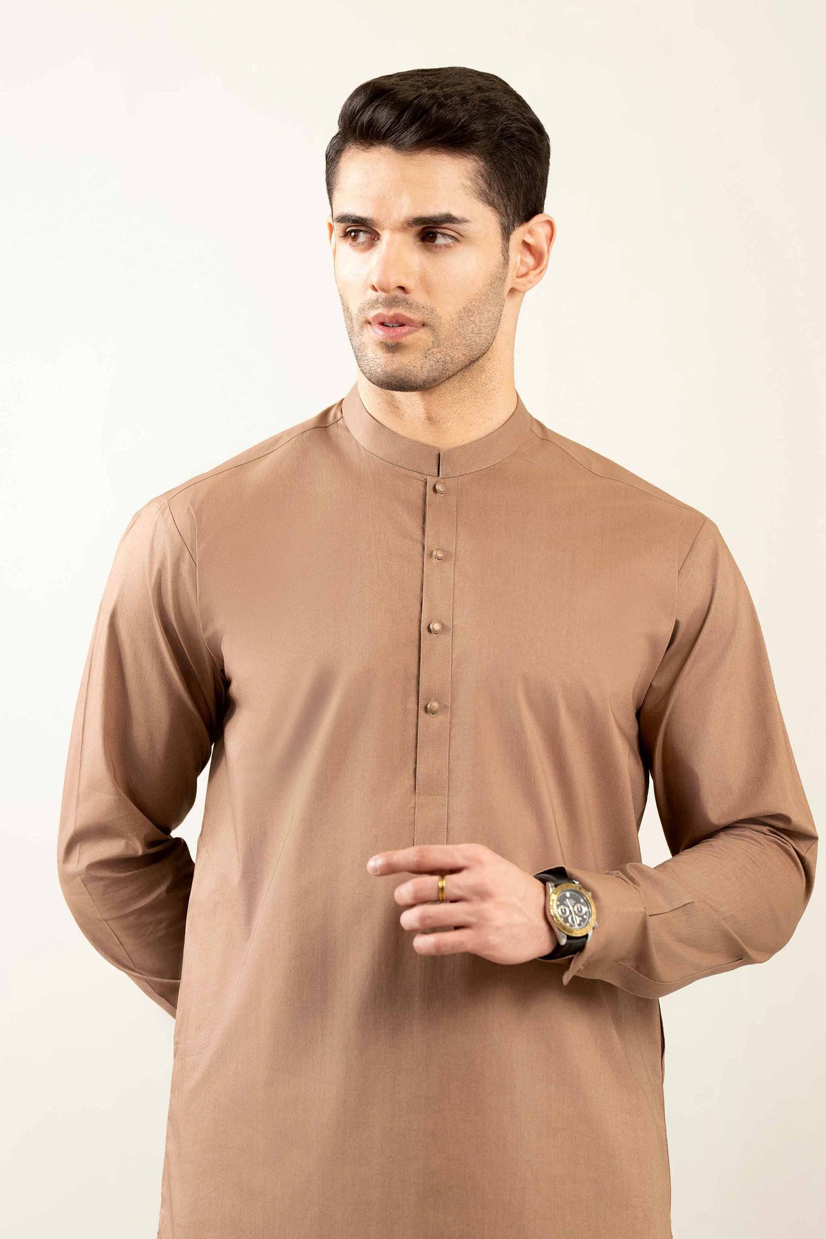 2 Piece - Naqsh Suit - 42508093 Brown Latha 2PC Non-Embroidered Nishat Australia