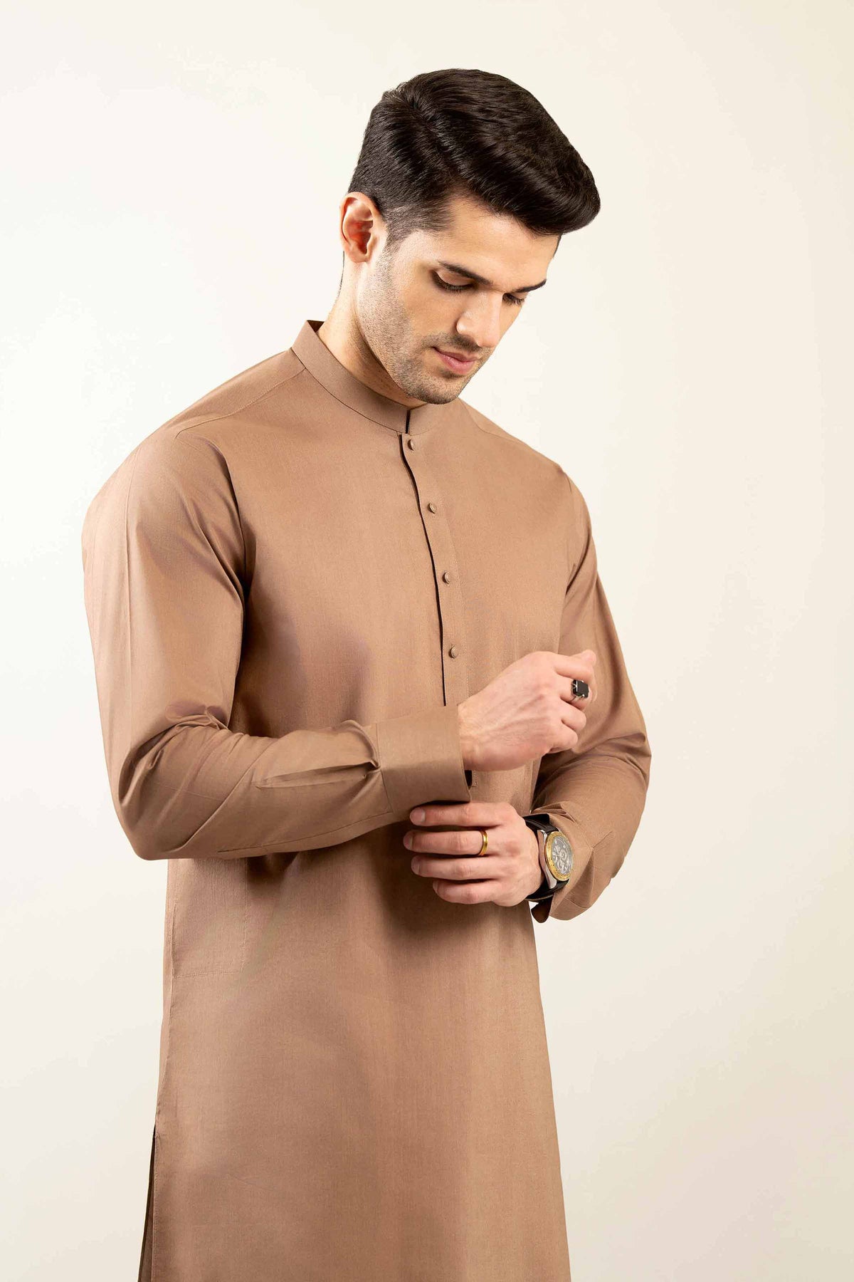 2 Piece - Naqsh Suit - 42508093 Brown Latha 2PC Non-Embroidered Nishat Australia