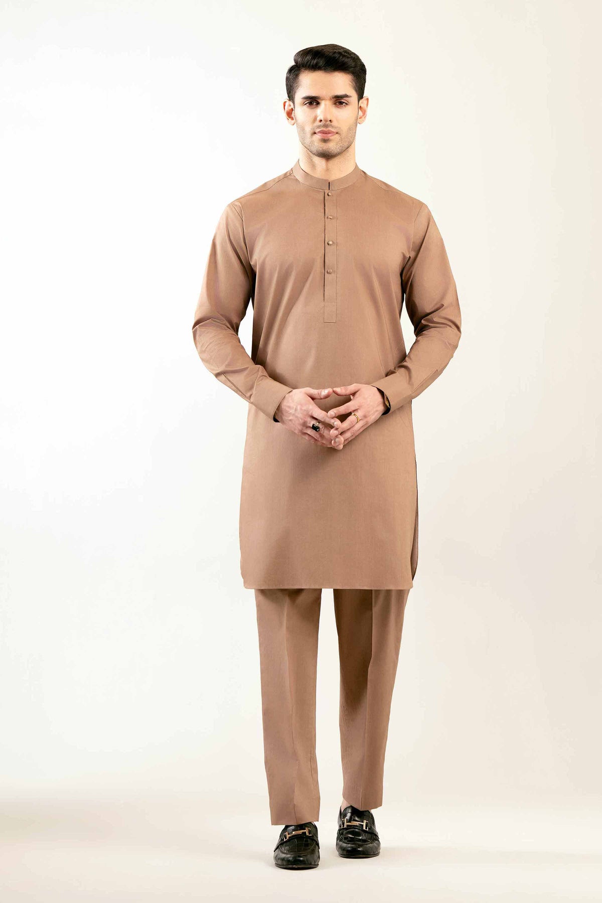 2 Piece - Naqsh Suit - 42508093 Brown Latha 2PC Non-Embroidered Nishat Australia
