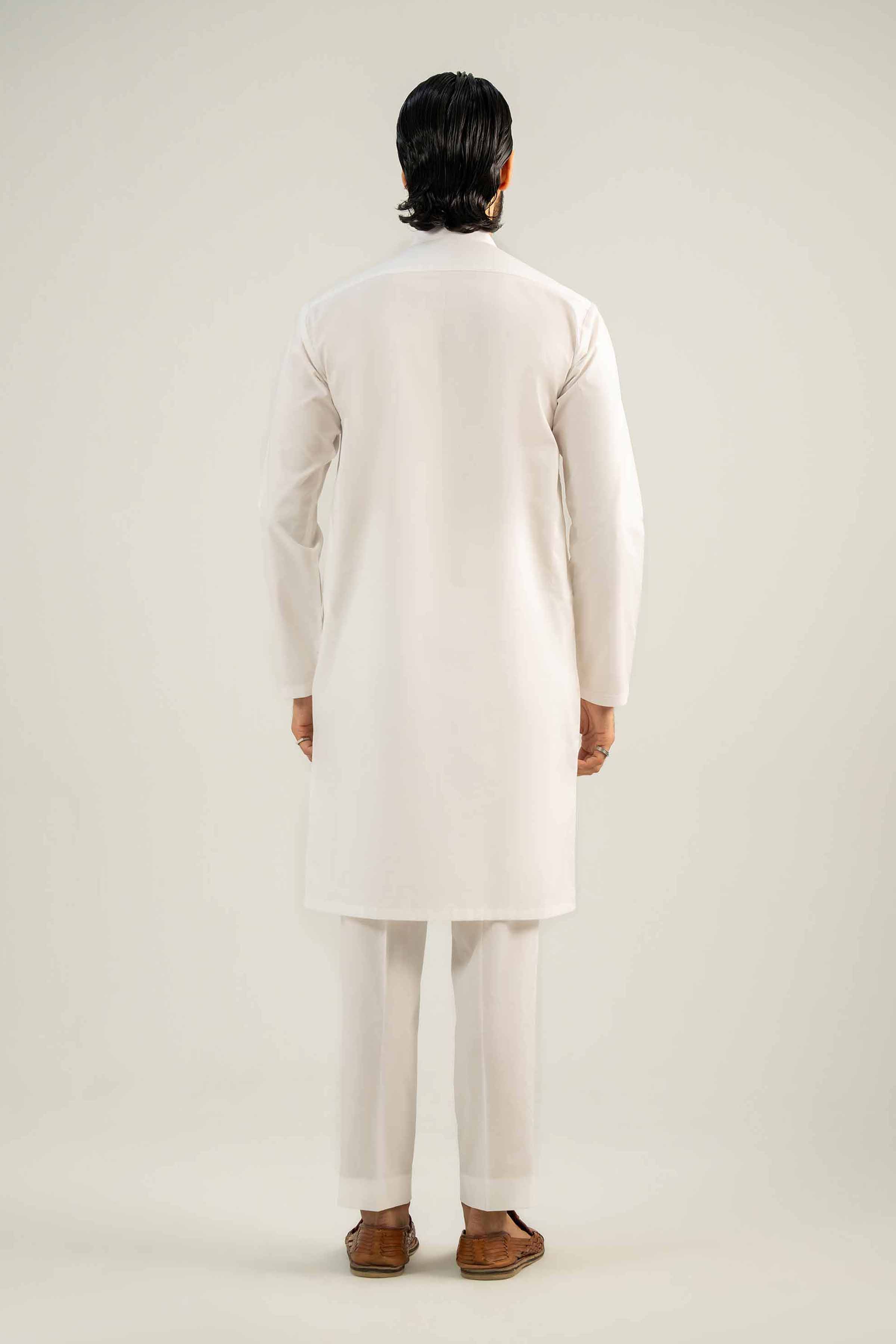 2 Piece - Naqsh Suit - 42508098 White Latha 2PC Non-Embroidered Nishat Australia