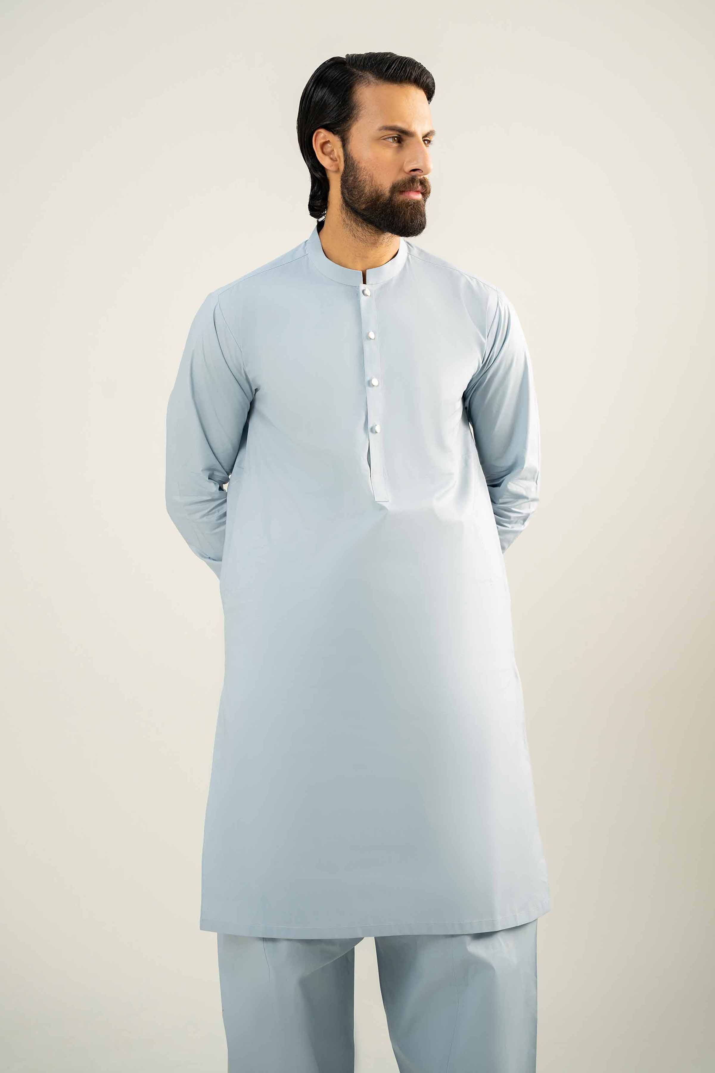 2 Piece - Naqsh Suit - 42508100 Blue Latha 2PC Non-Embroidered Nishat Australia