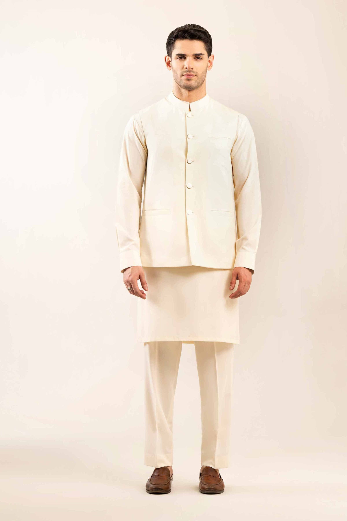 2 Piece - Naqsh Suit - 42508109 White Cotton 2PC Non-Embroidered Nishat Australia