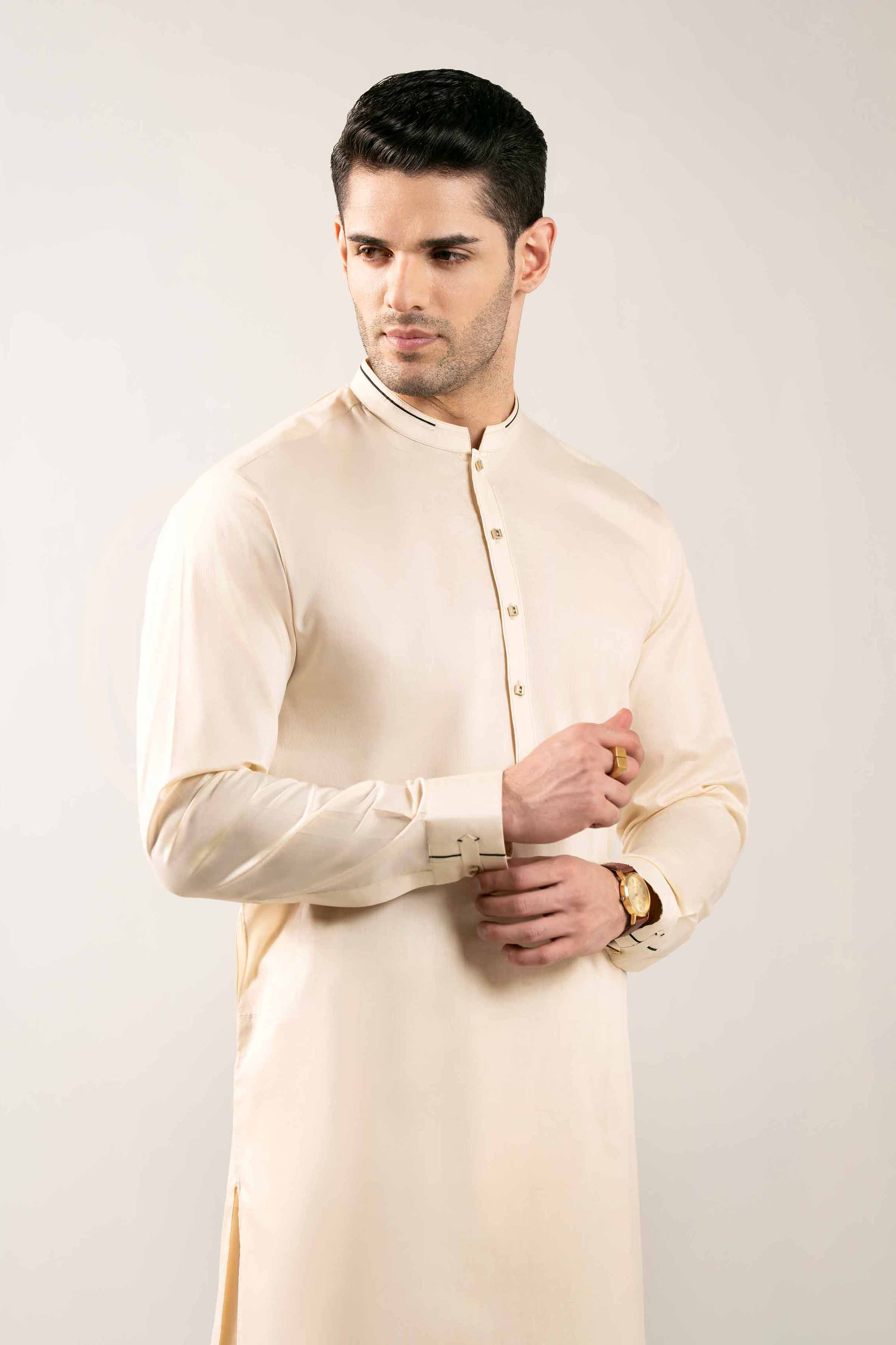 2 Piece - Naqsh Suit - 42508116 Beige Cotton 2PC Non-Embroidered Nishat Australia