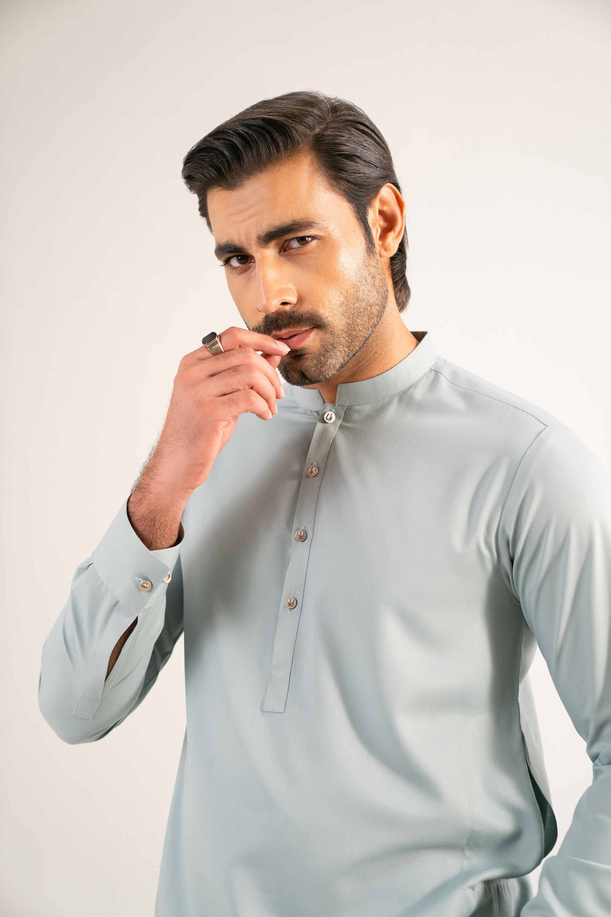 2 Piece - Naqsh Suit - 42508179 Grey Wash & Wear 2PC Non-Embroidered Nishat Australia