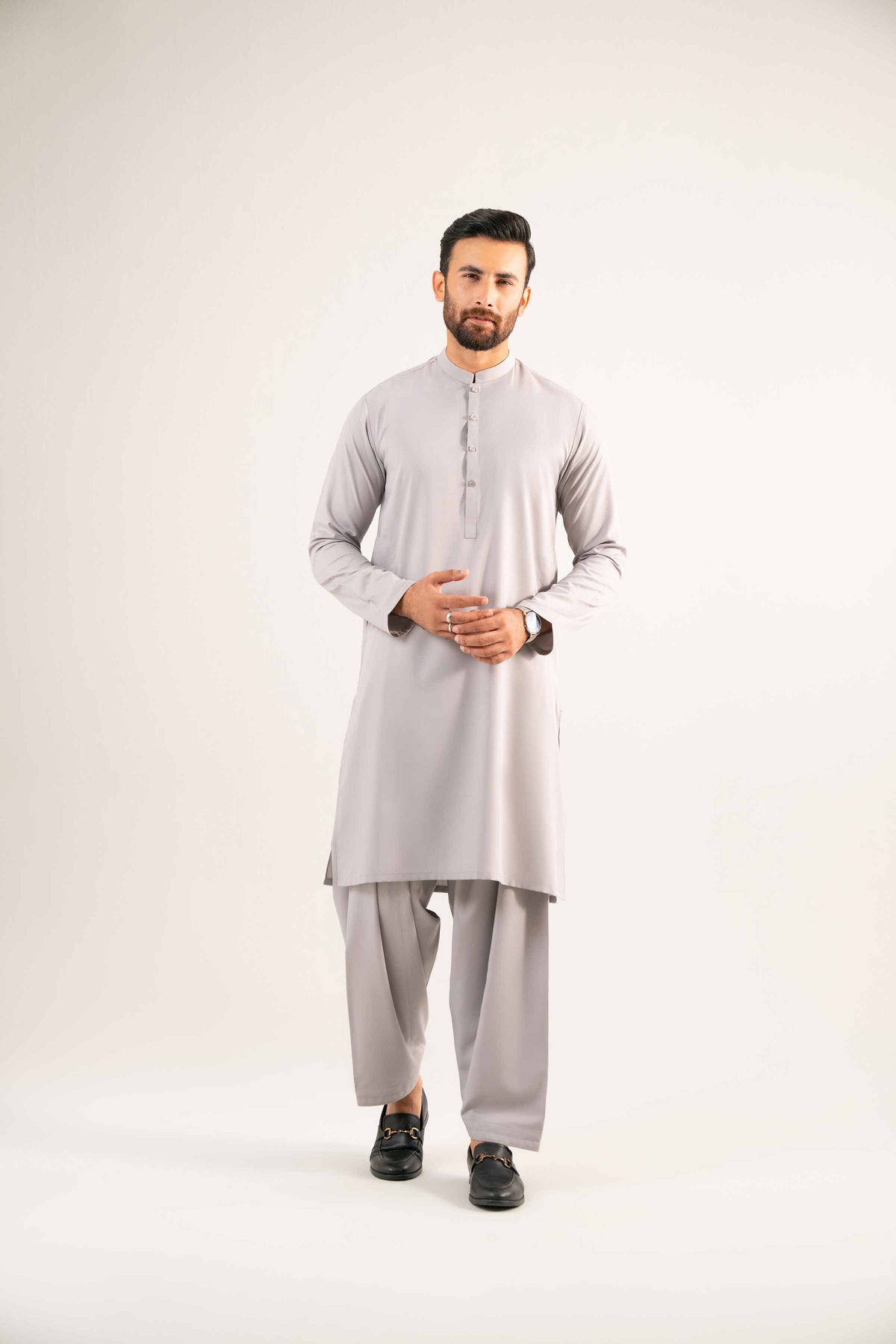 2 Piece - Naqsh Suit - 42508181 Purple Wash & Wear 2PC Non-Embroidered Nishat Australia