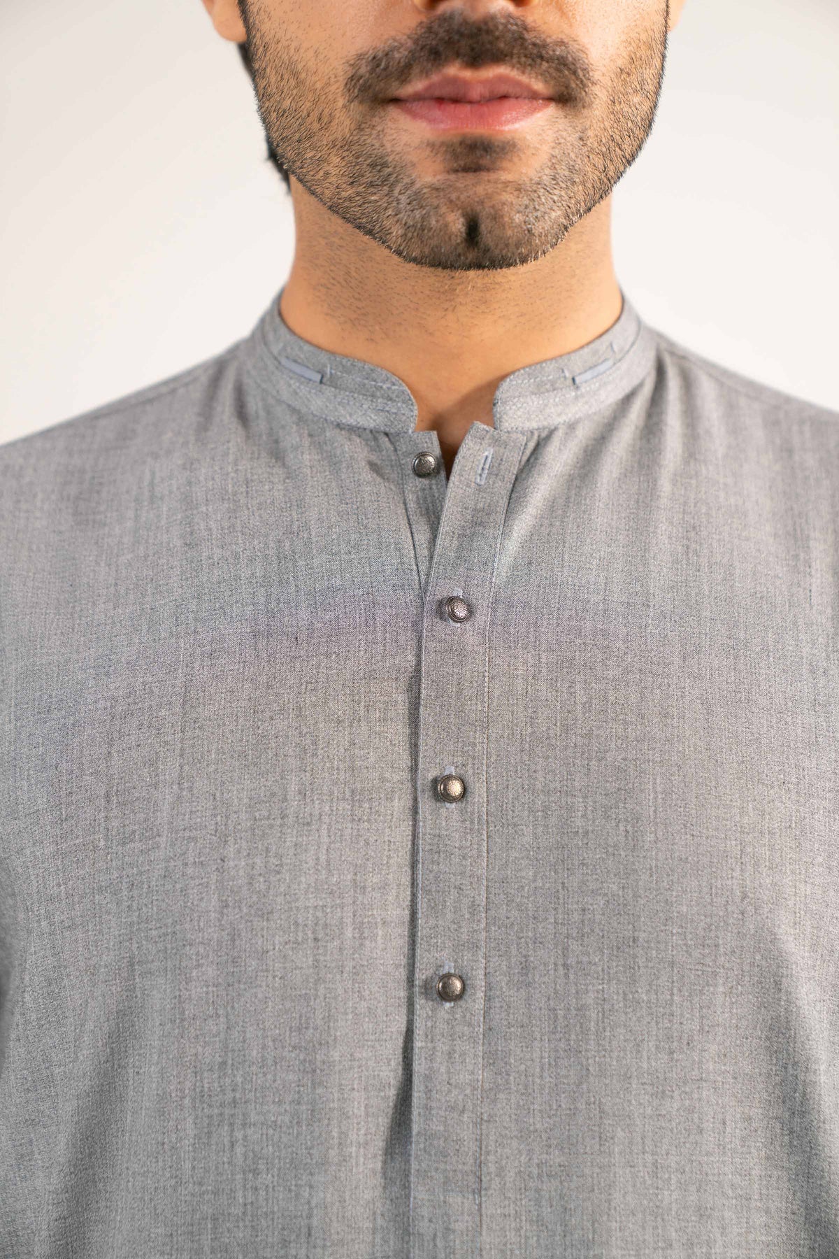 2 Piece - Naqsh Suit - 42508184 Grey Wash & Wear 2PC Non-Embroidered Nishat Australia