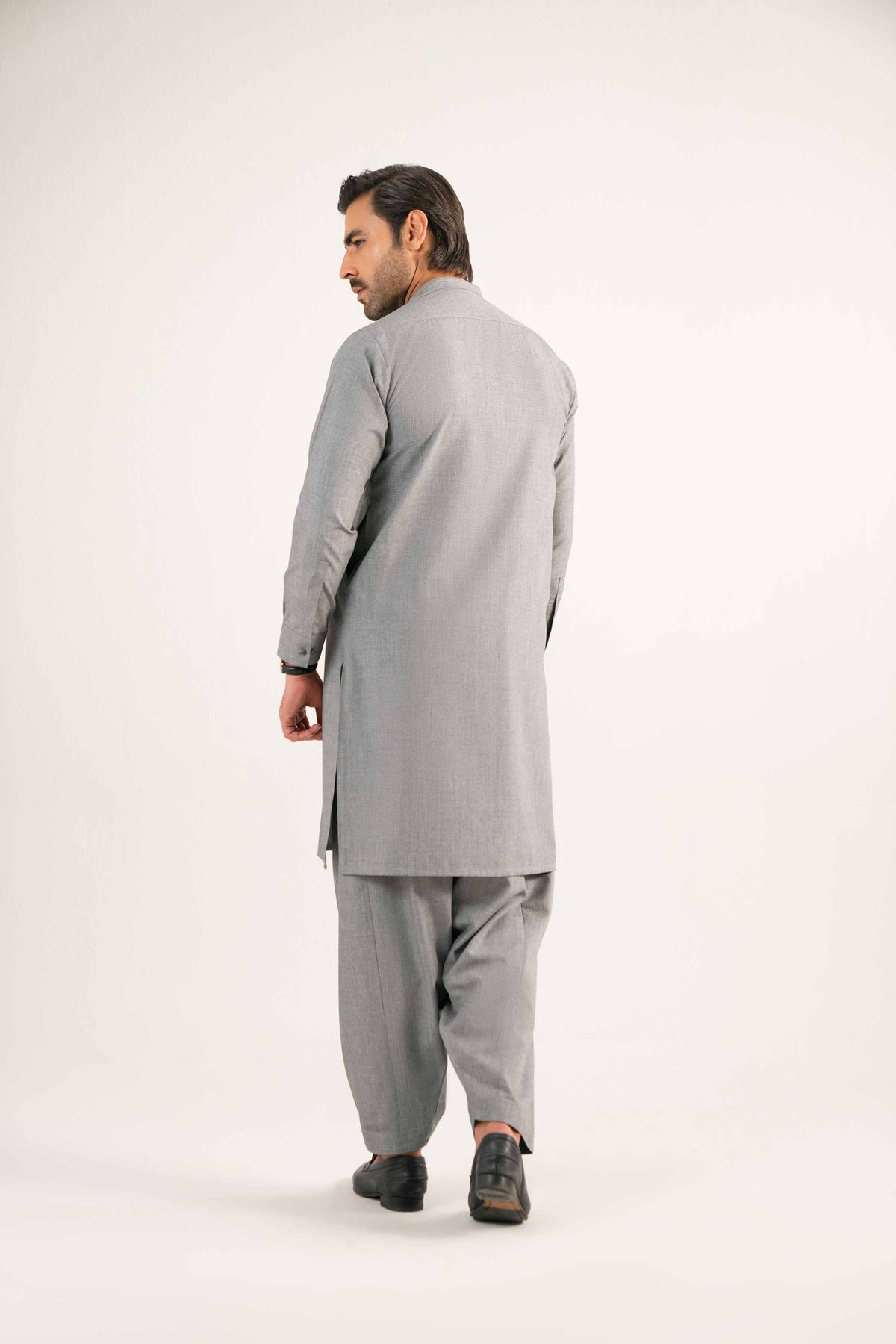 2 Piece - Naqsh Suit - 42508184 Grey Wash & Wear 2PC Non-Embroidered Nishat Australia