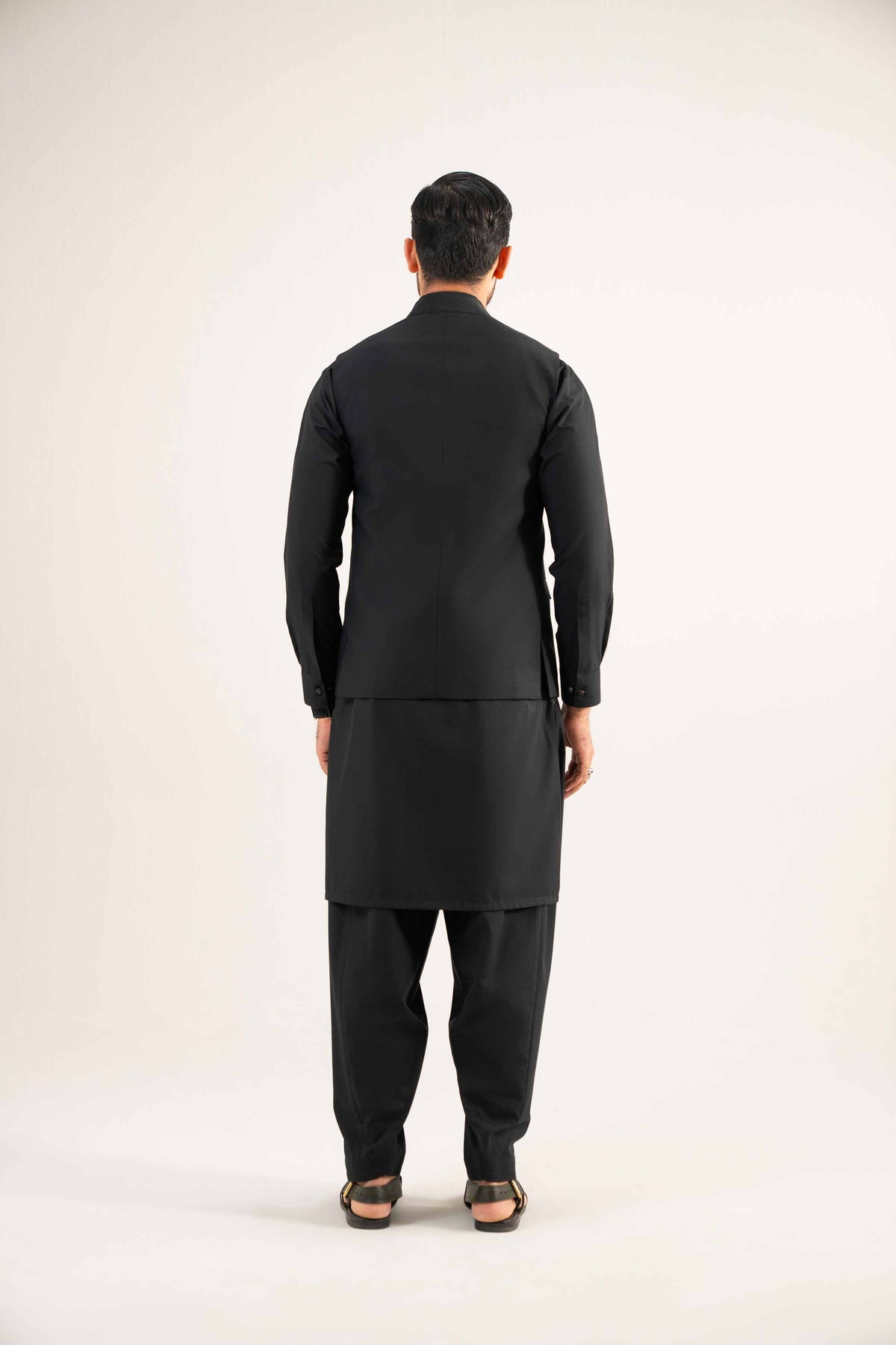 2 Piece - Naqsh Suit - 42508191 Black Wash & Wear 2PC Non-Embroidered Nishat Australia