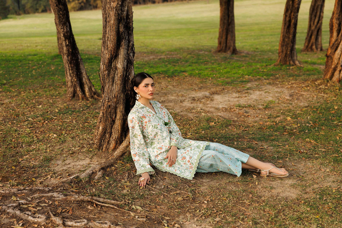 2 Piece - Printed Suit - 42601446 Cream Lawn 2PC Printed Nishat Australia
