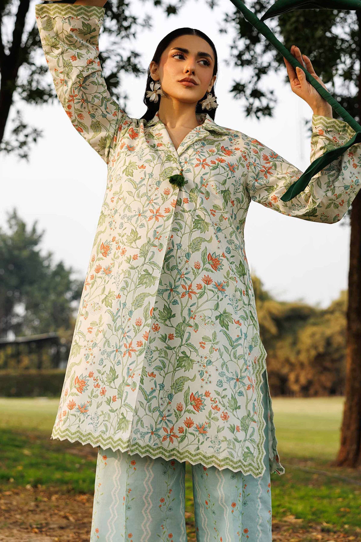 2 Piece - Printed Suit - 42601446 Cream Lawn 2PC Printed Nishat Australia
