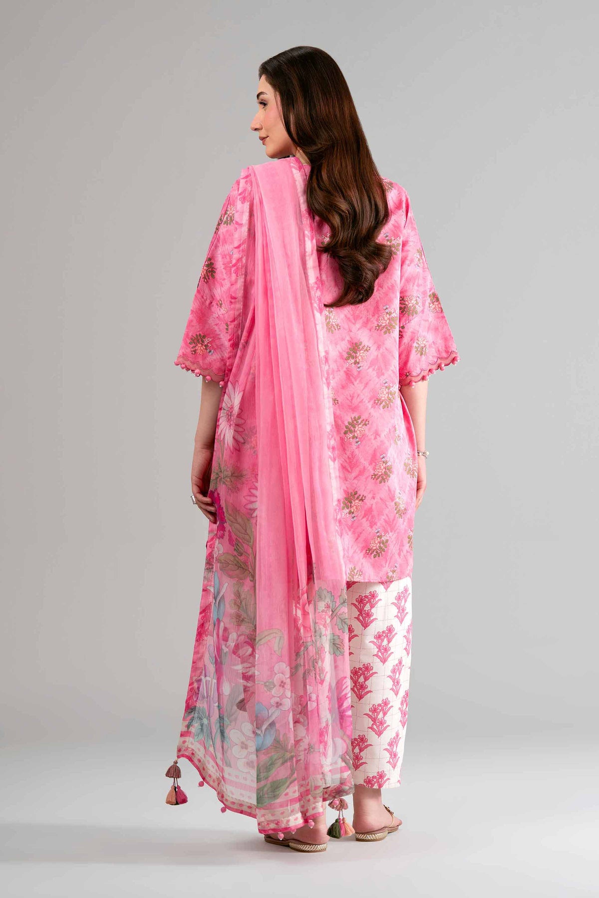 3 Piece - Digital Printed Suit - 42601579 Pink Lawn 3PC Printed Nishat Australia