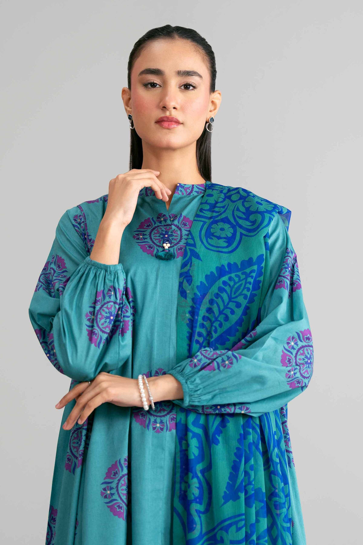 3 Piece - Digital Printed Suit - 42601583 Green Lawn 3PC Printed Nishat Australia