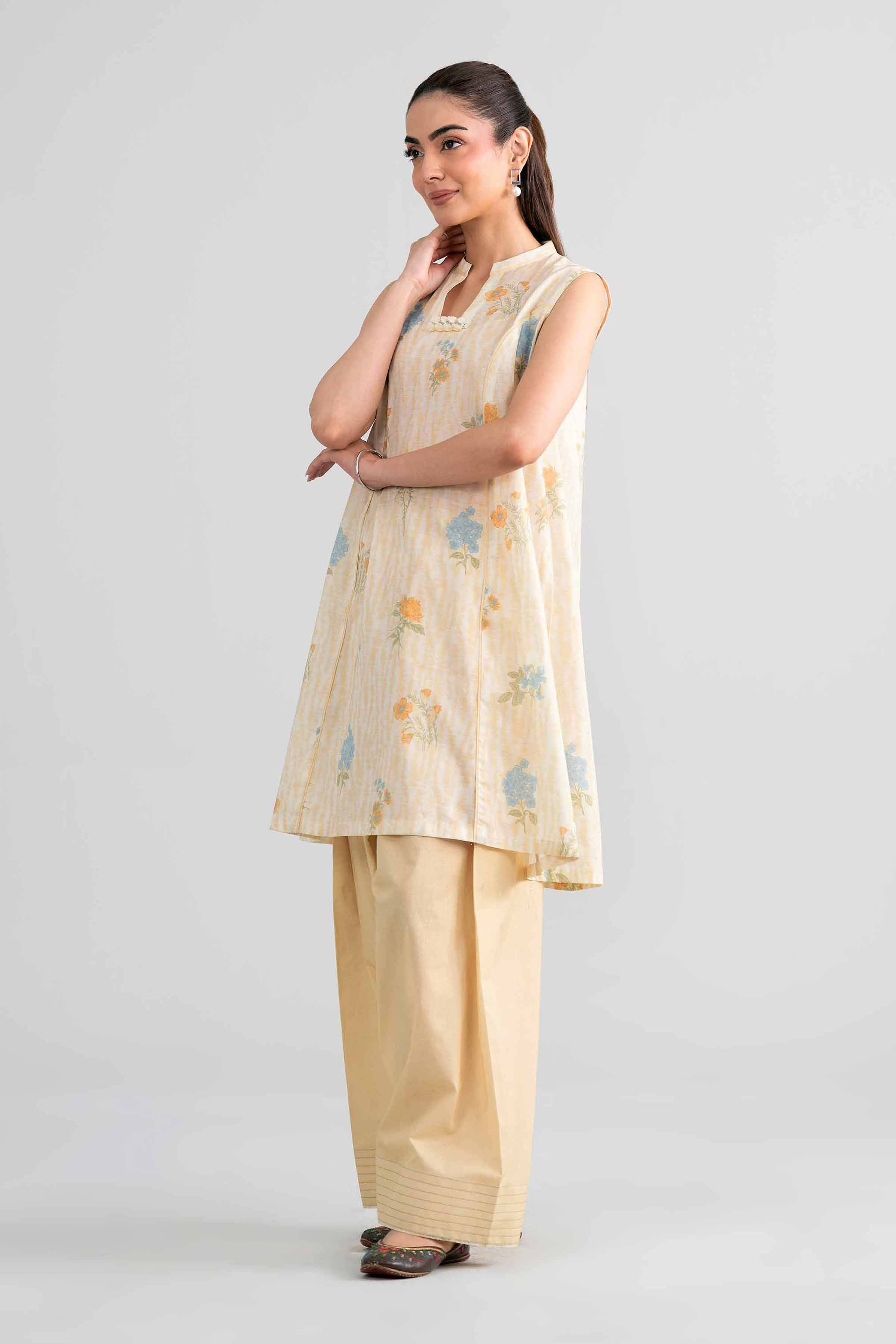 2 Piece - Printed Suit - 42601949 Beige Lawn 2PC Printed Nishat Australia