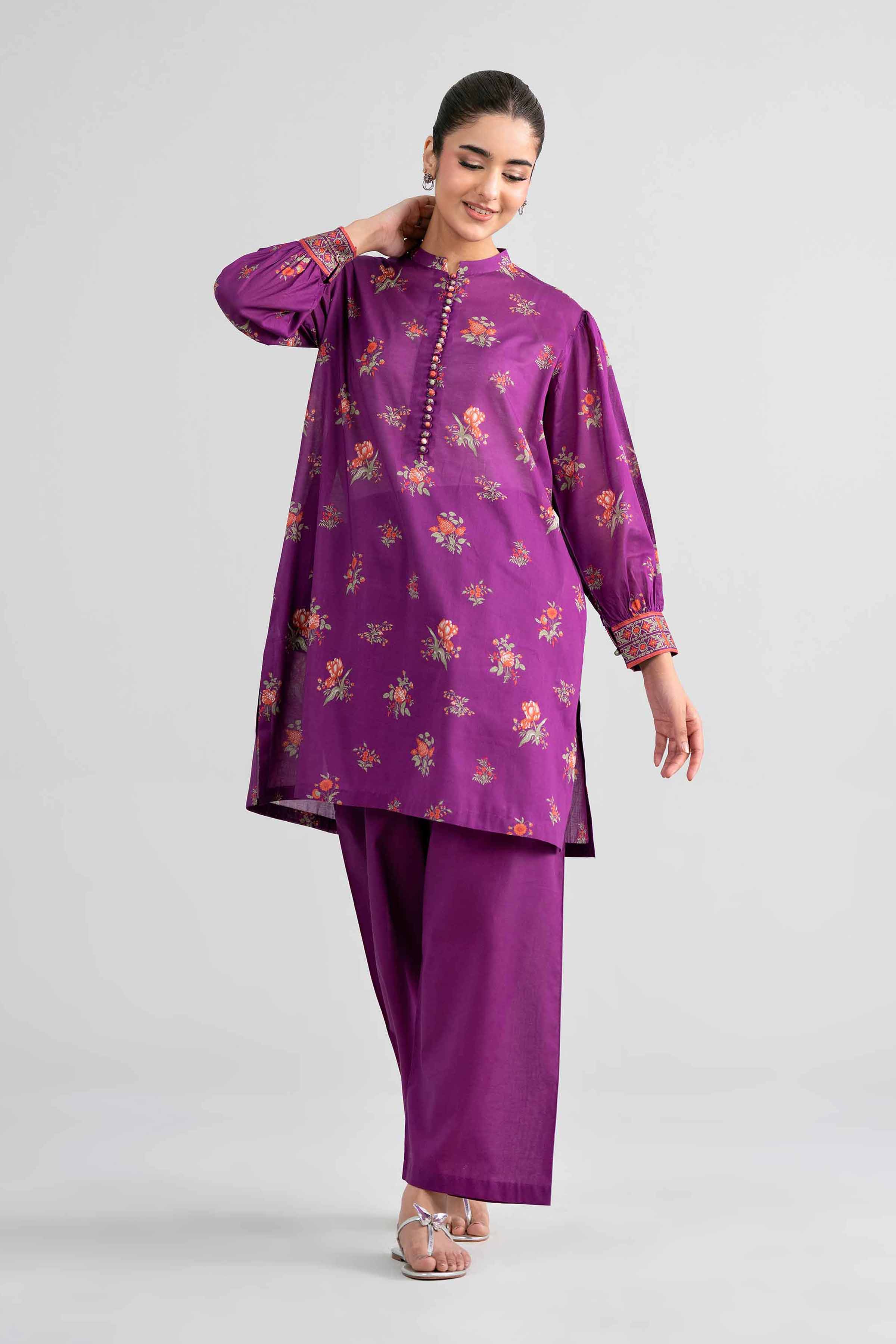 2 Piece - Printed Suit - 42601952 Purple Lawn 2PC Printed Nishat Australia