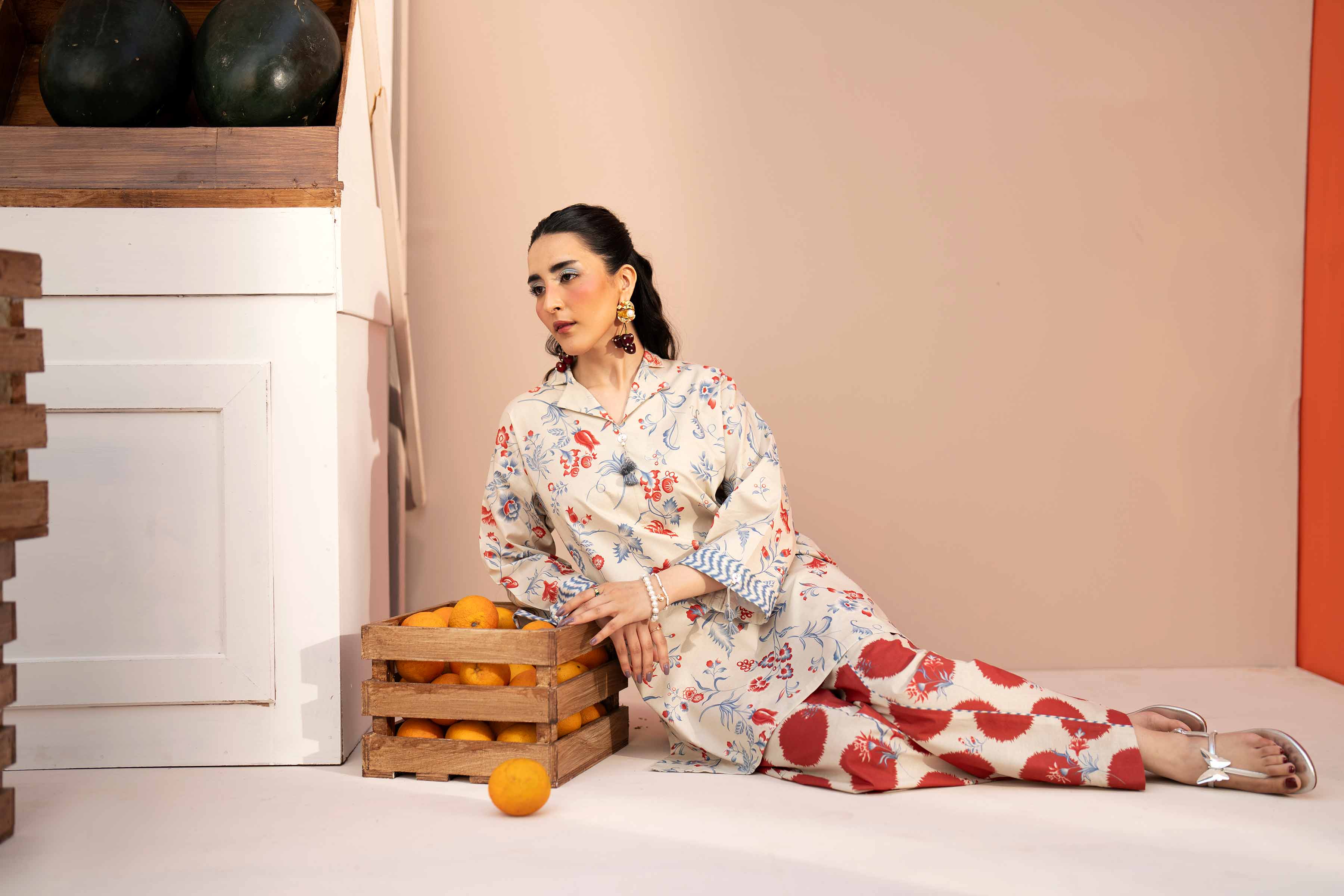 2 Piece - Printed Suit - 42601958 Beige Lawn 2PC Printed Nishat Australia