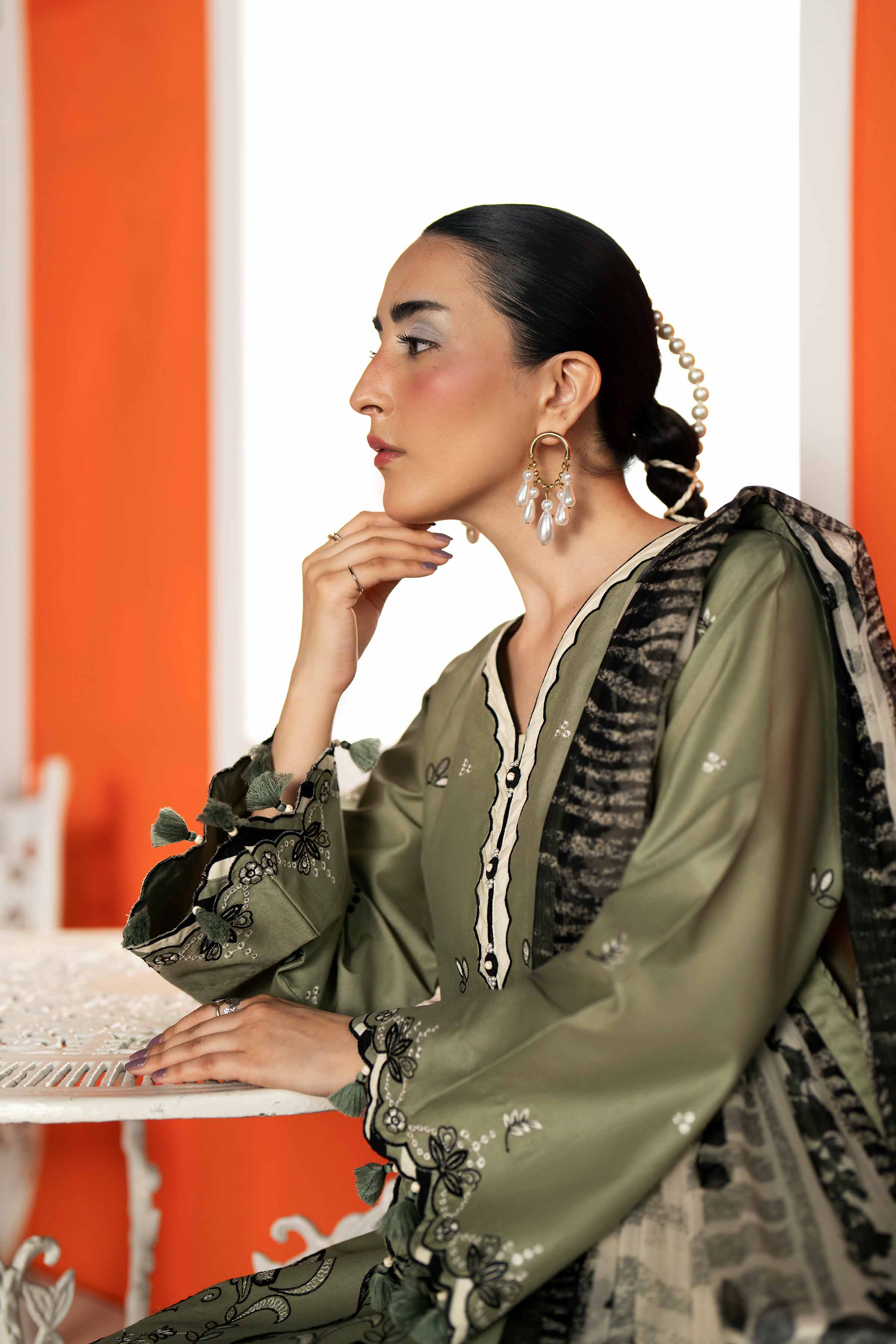 3 Piece - Digital Printed Embroidered Suit - 42601985 Green Lawn 3PC Embroidered Nishat Australia