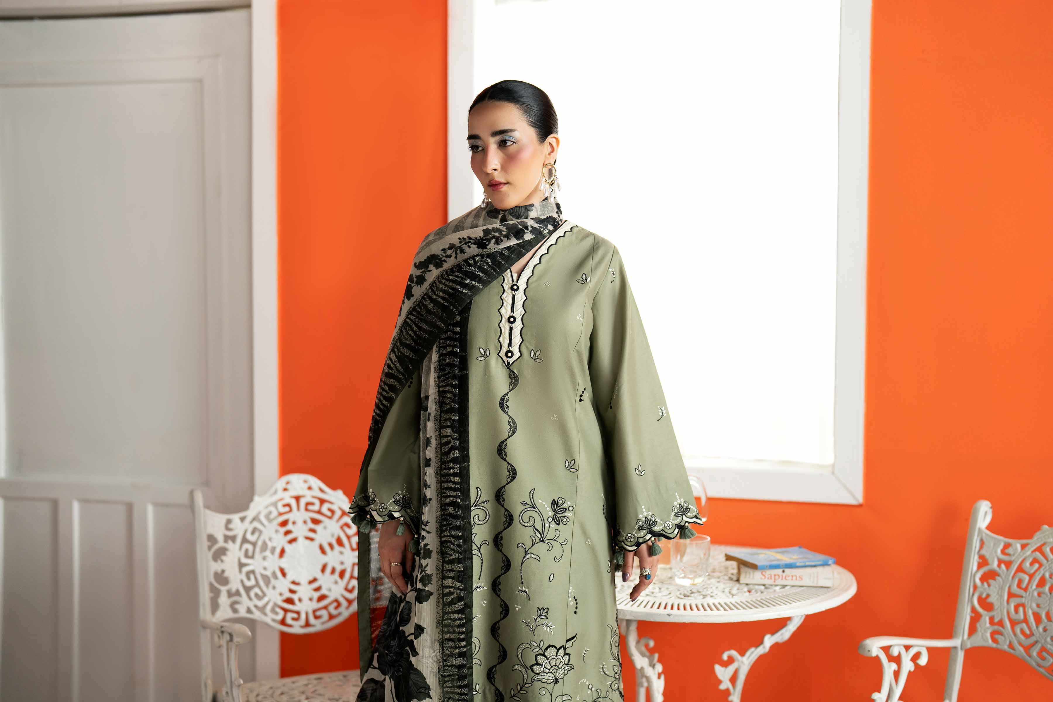 3 Piece - Digital Printed Embroidered Suit - 42601985 Green Lawn 3PC Embroidered Nishat Australia