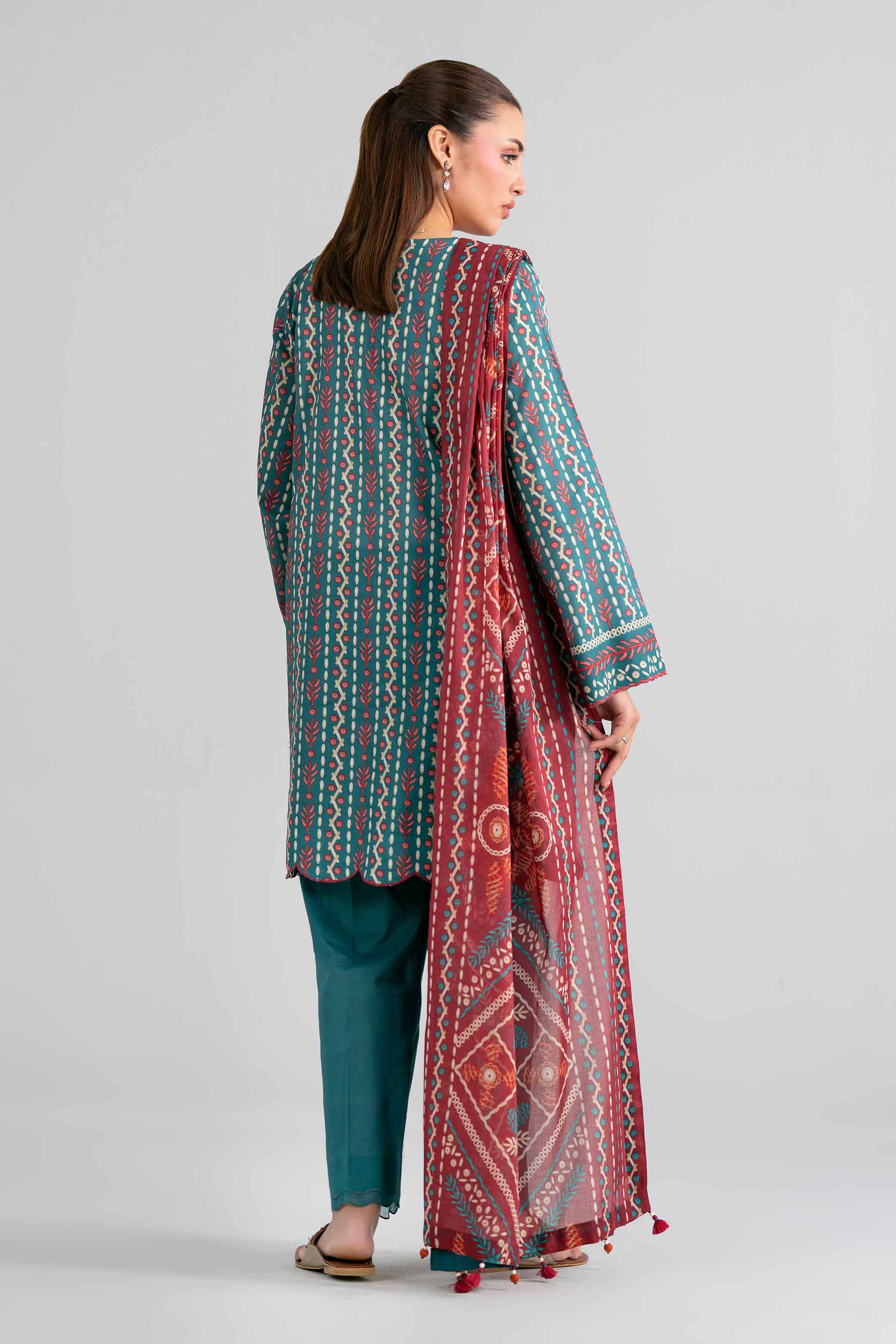 3 Piece - Printed Embroidered Suit - 42602016 Green Lawn 3PC Embroidered Nishat Australia