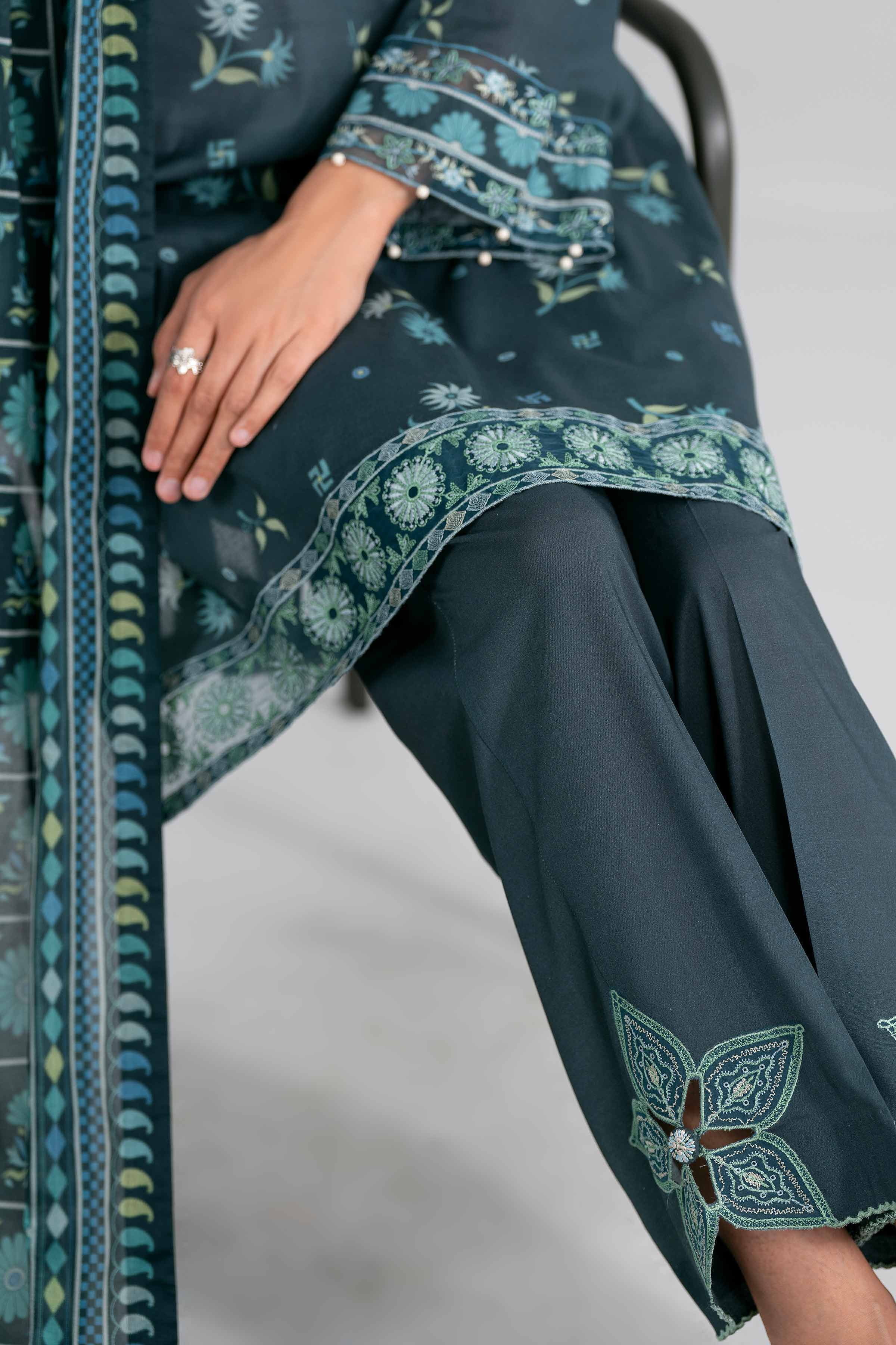 3 Piece - Printed Embroidered Suit - 42602017 Green Lawn 3PC Embroidered Nishat Australia