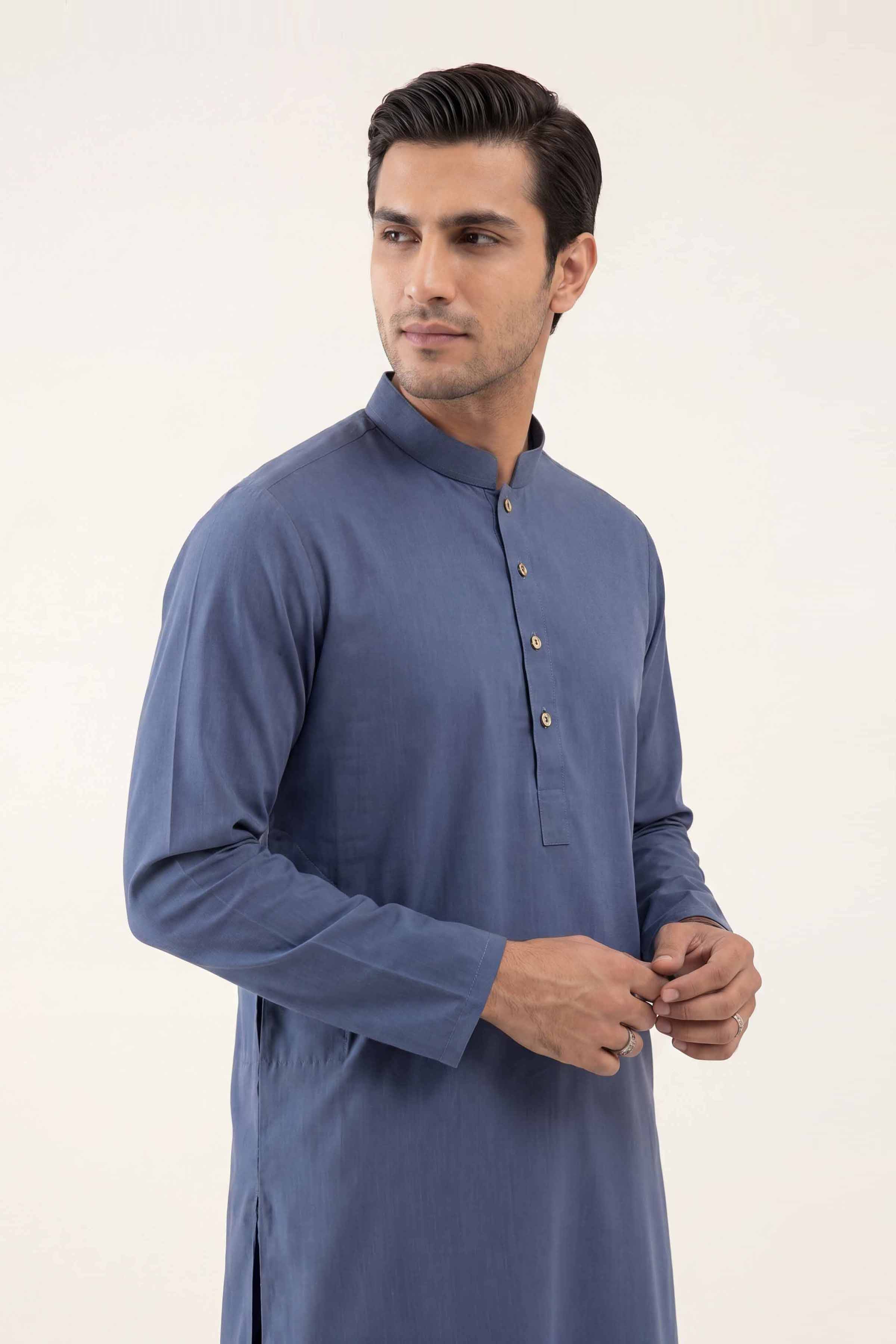 2 Piece - Naqsh Suit - 42608005 Grey Cotton 2PC Non-Embroidered Nishat Australia