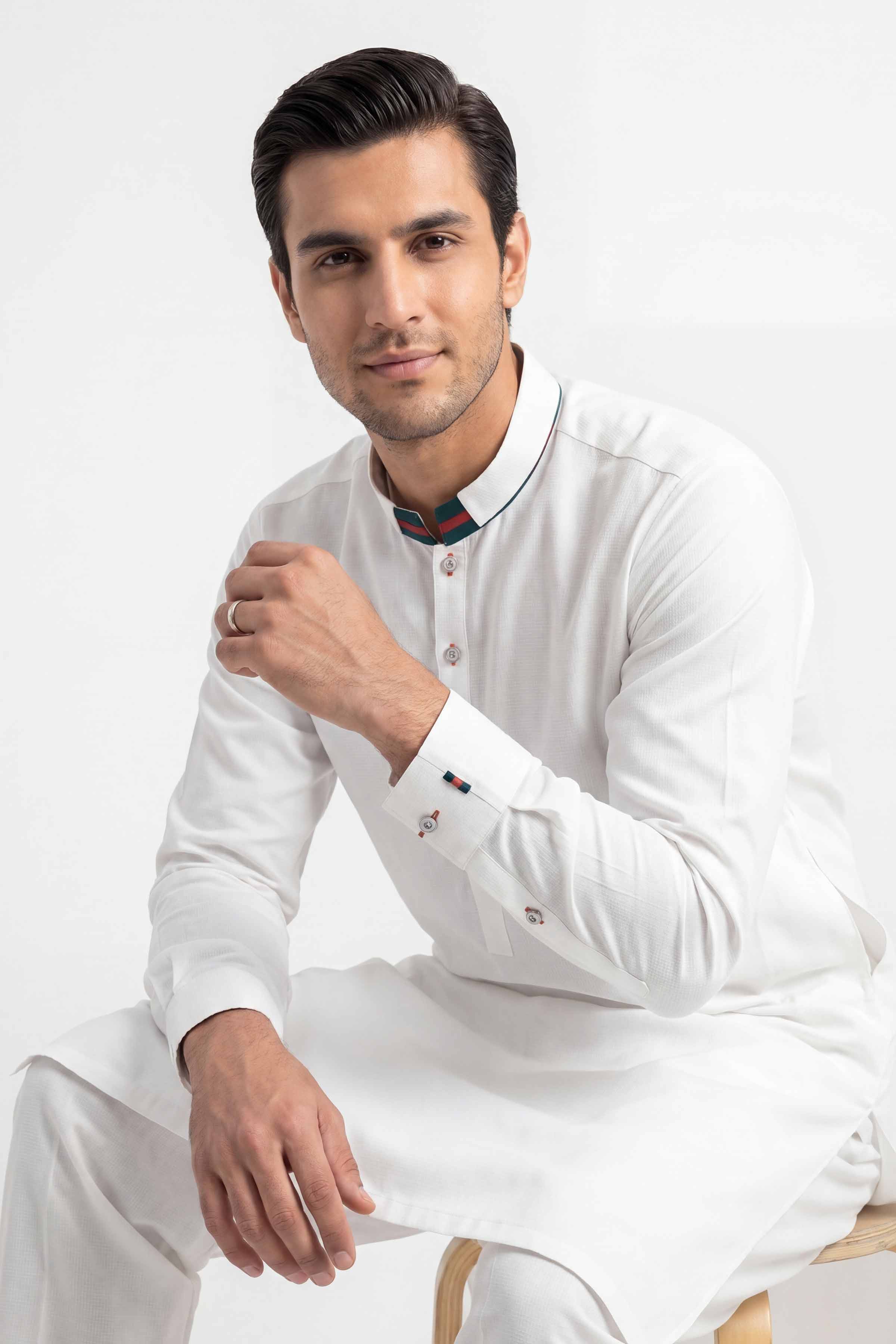 2 Piece - Naqsh Suit - 42608010 Off White Cotton 2PC Non-Embroidered Nishat Australia