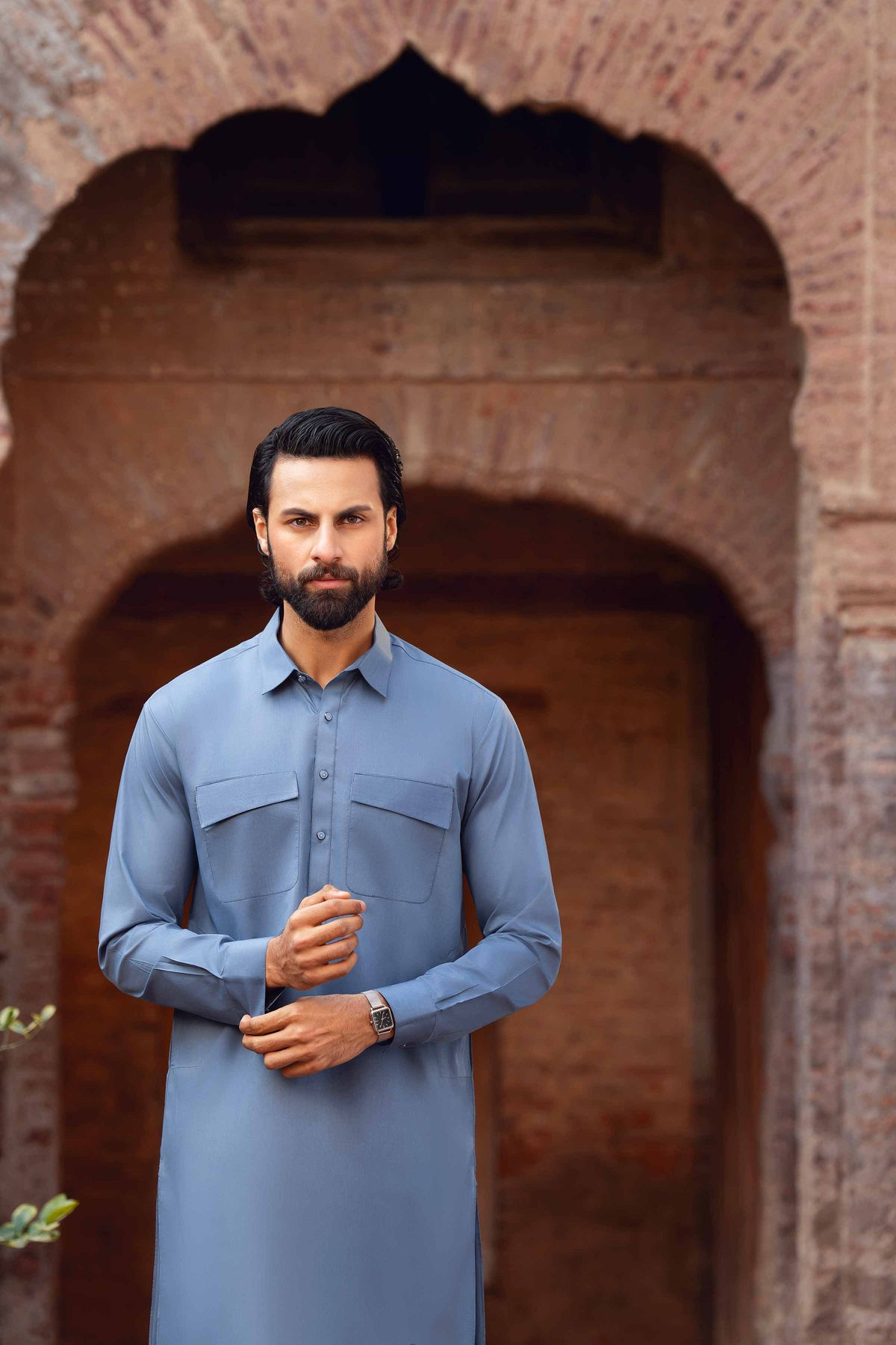 2 Piece - Naqsh Suit - 42608025 Blue Cotton 2PC Non-Embroidered Nishat Australia