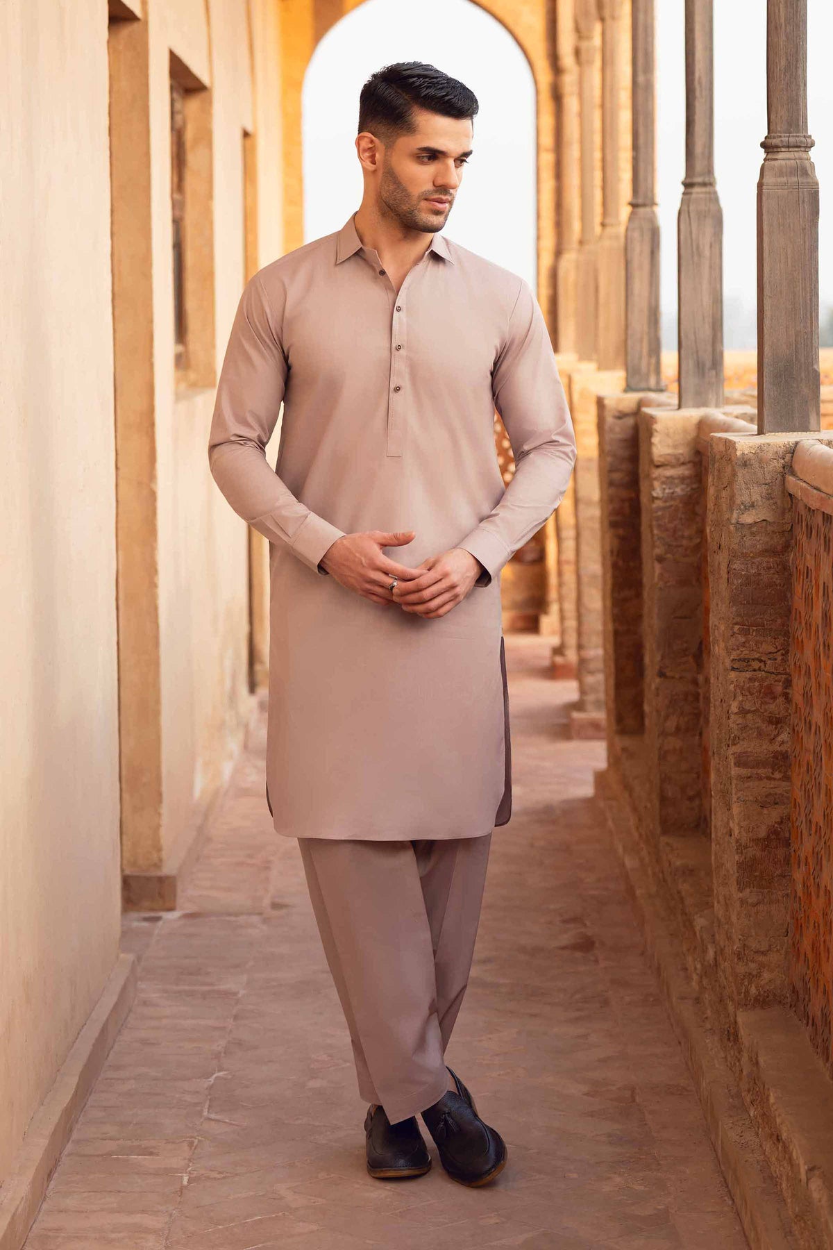 2 Piece - Naqsh Suit - 42608032 Grey Latha 2PC Non-Embroidered Nishat Australia
