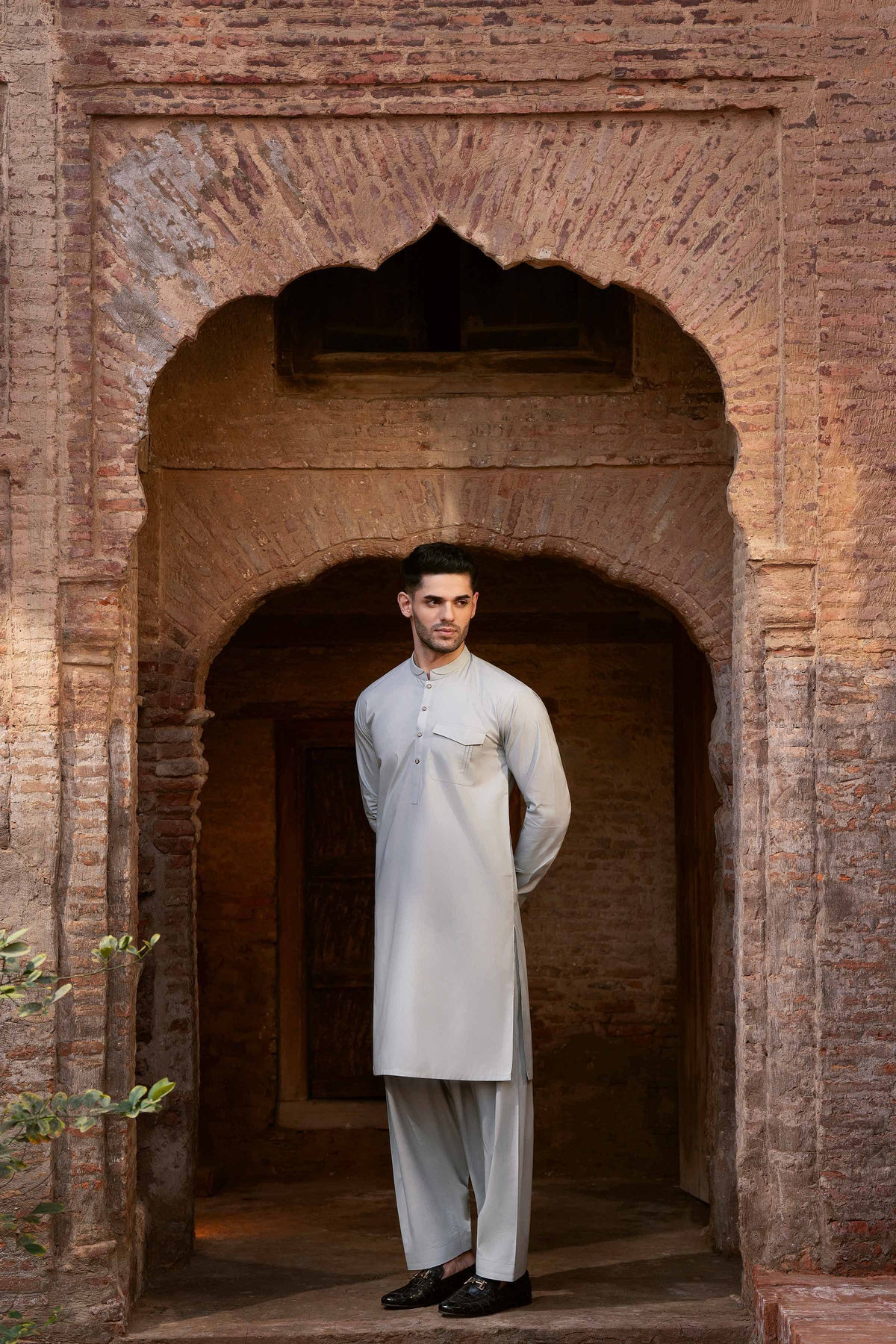 2 Piece - Naqsh Suit - 42608041 Grey Latha 2PC Non-Embroidered Nishat Australia