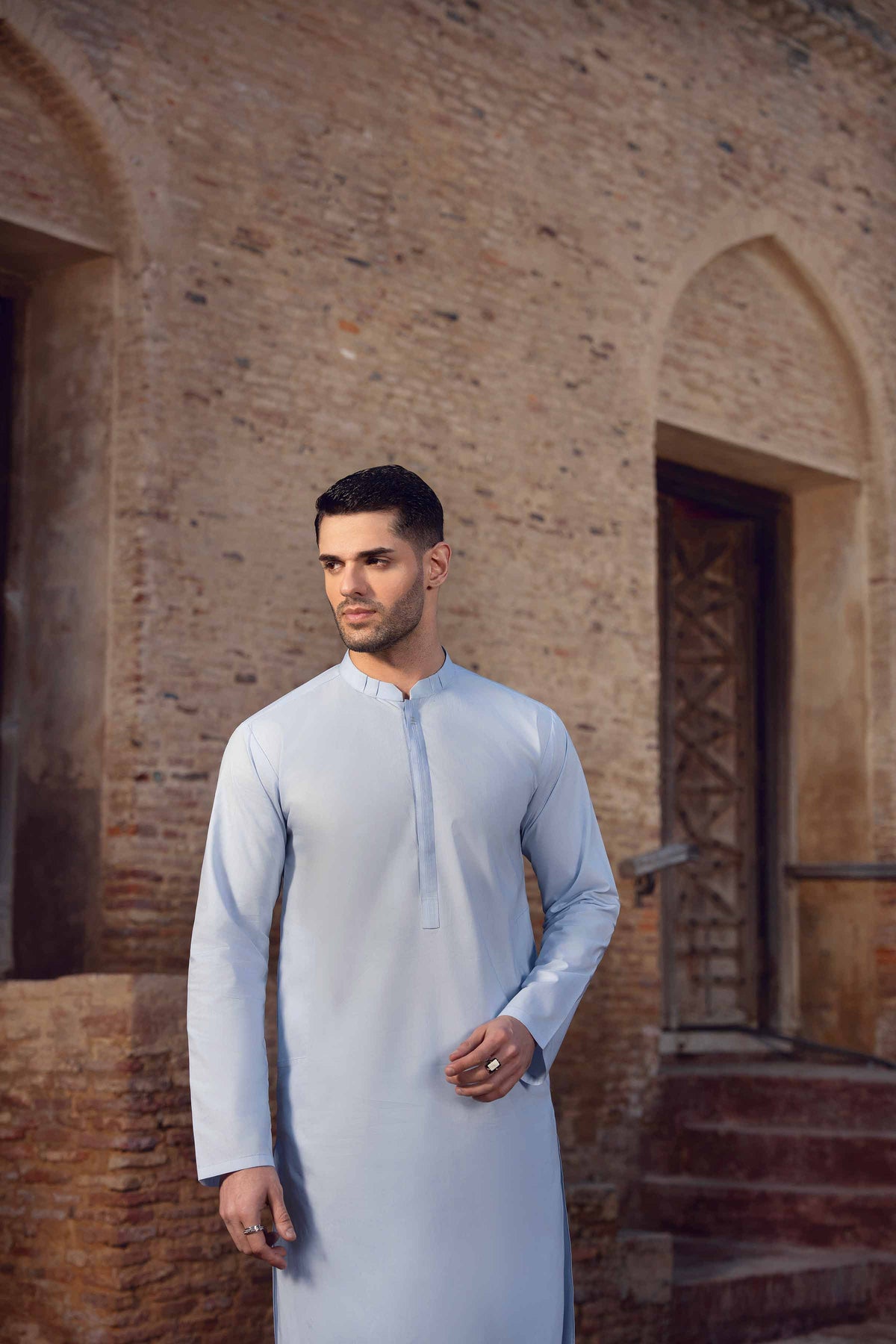 2 Piece - Naqsh Suit - 42608042 Blue Latha 2PC Non-Embroidered Nishat Australia