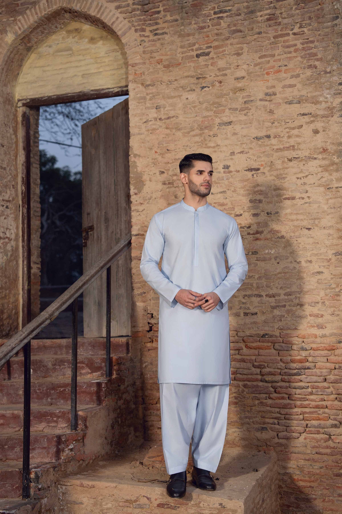 2 Piece - Naqsh Suit - 42608042 Blue Latha 2PC Non-Embroidered Nishat Australia