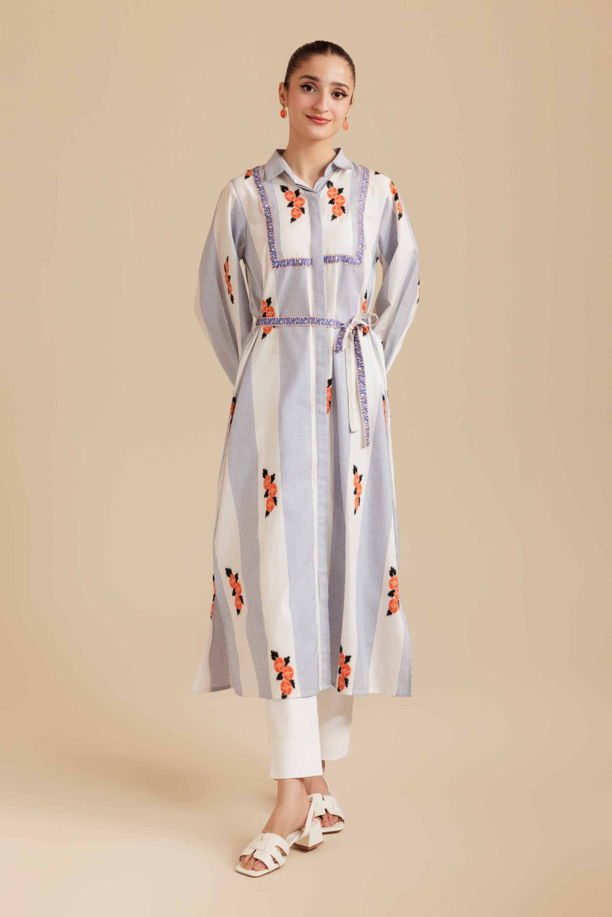 Embroidered Dress - AS25-122 Multi Cotton 1PC Embroidered Nishat Australia