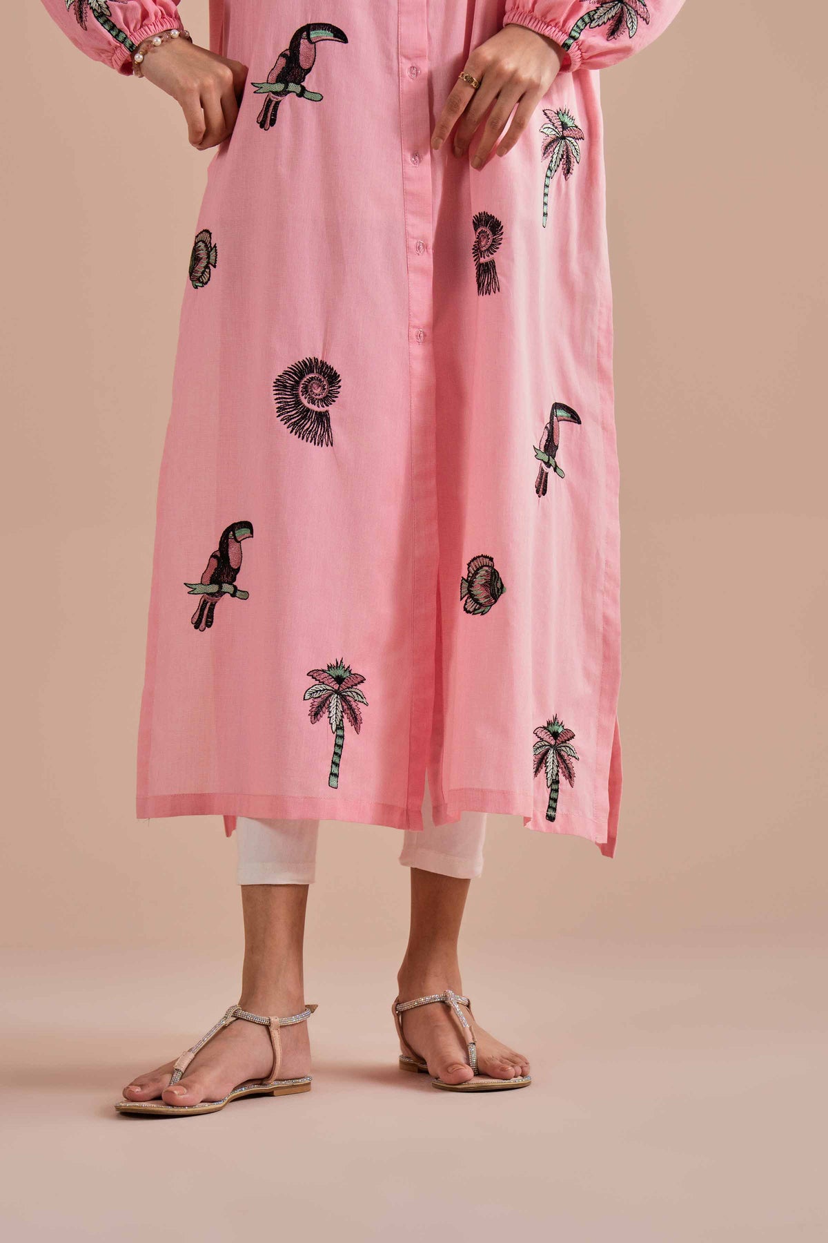 Embroidered Dress - AS26-09 Pink Lawn 1PC Embroidered Nishat Australia