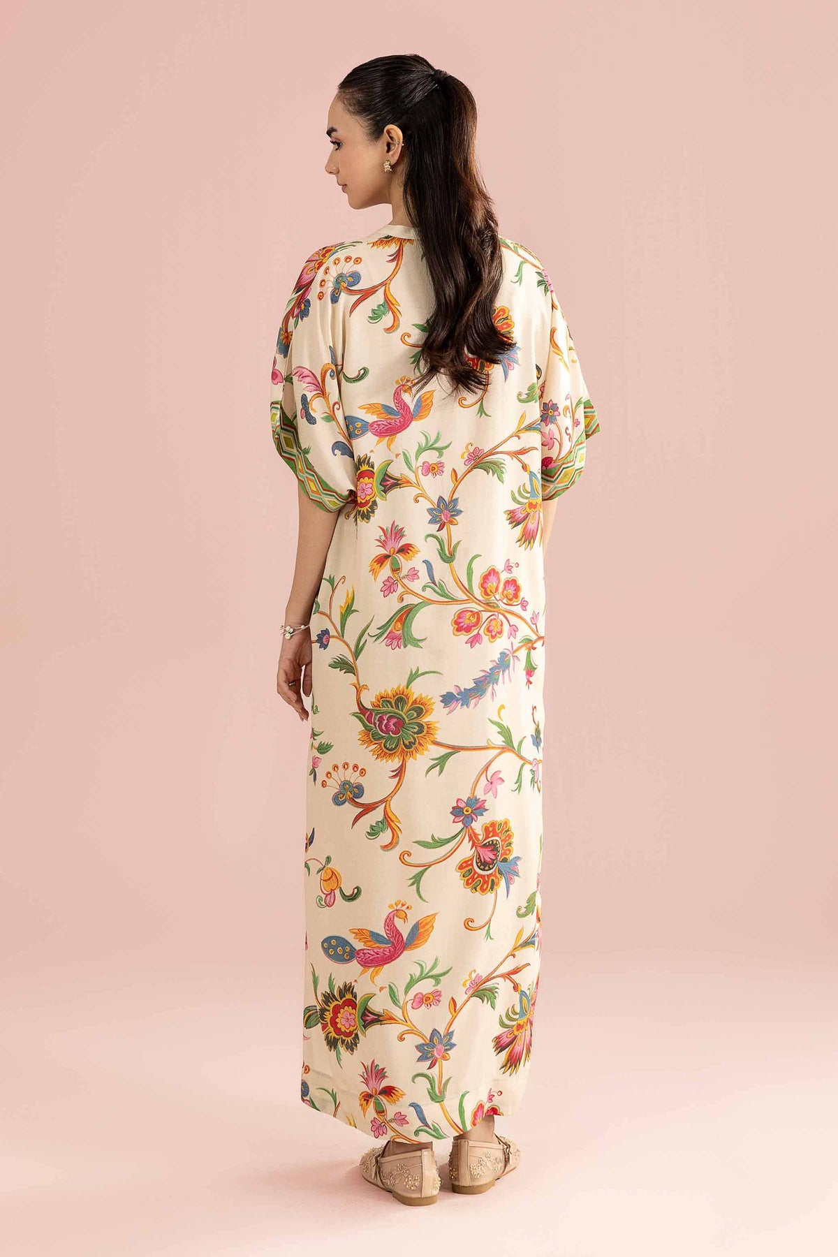 Printed Shirt - AS26-36 Beige Dobby 1PC Printed Nishat Australia