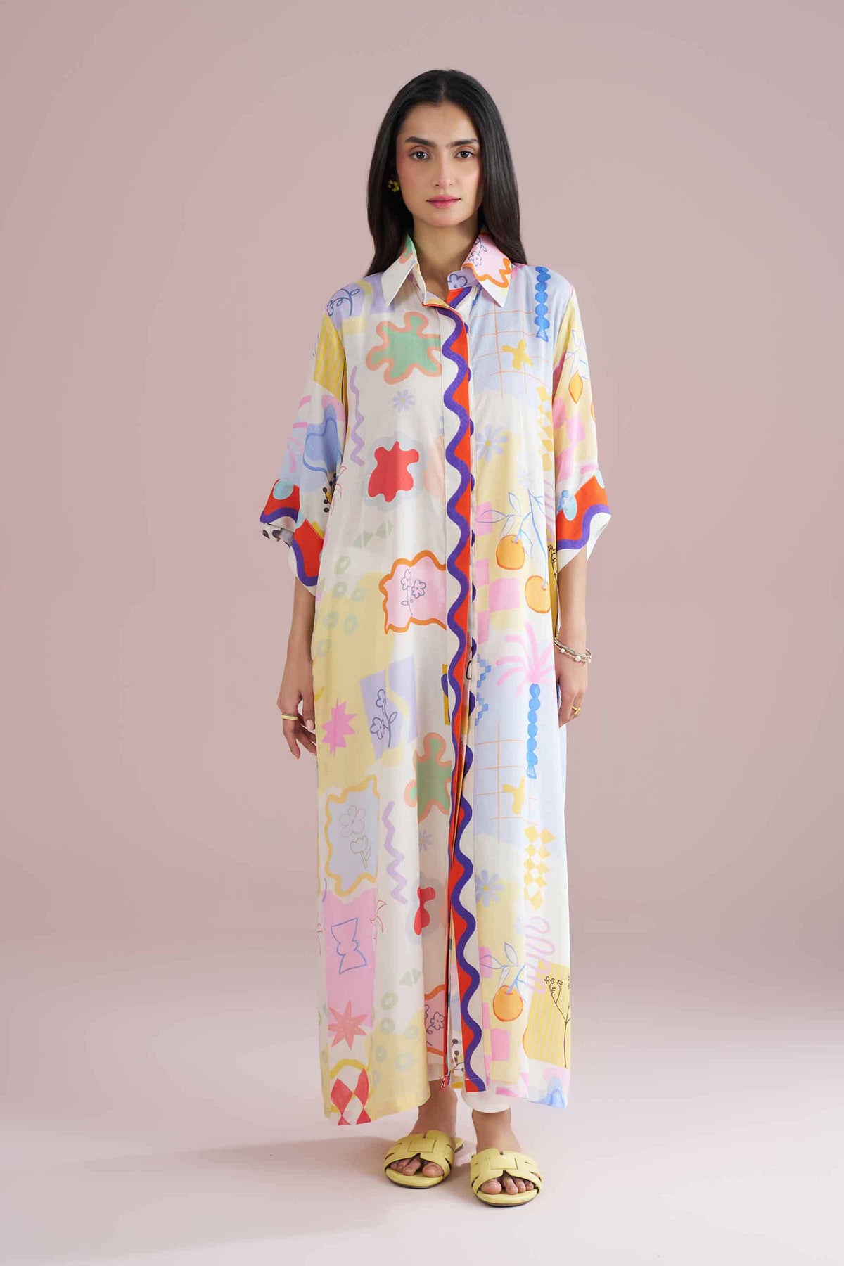 Printed Dress - AS26-37 Multi Dobby 1PC Printed Nishat Australia