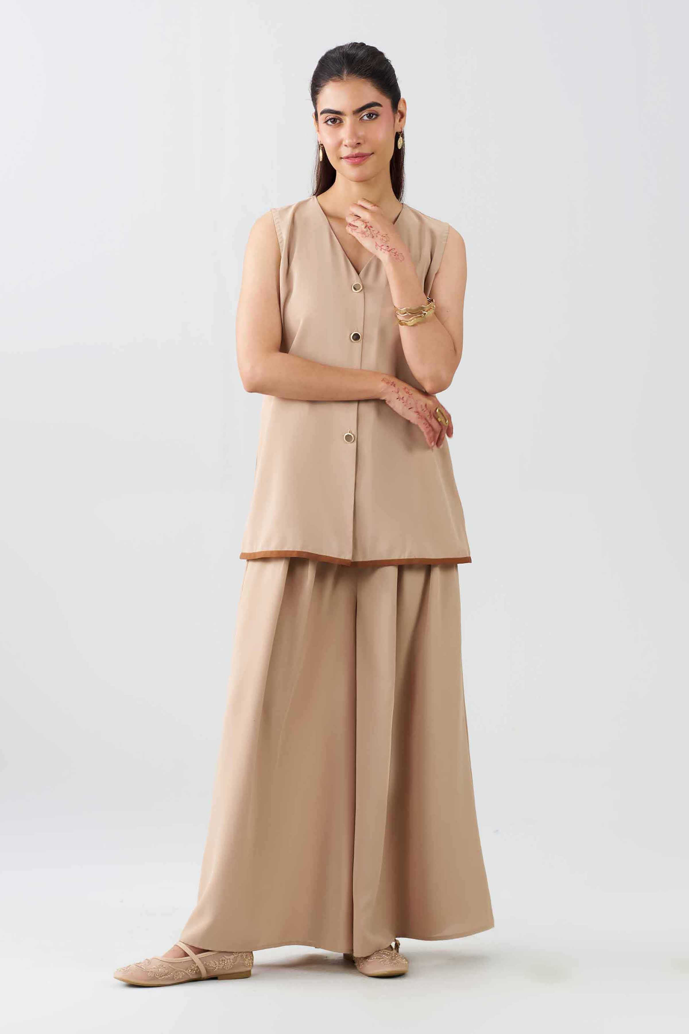2 Piece - Solid Suit - AS26-57 Beige Stone Wash 2PC Solids Nishat Australia