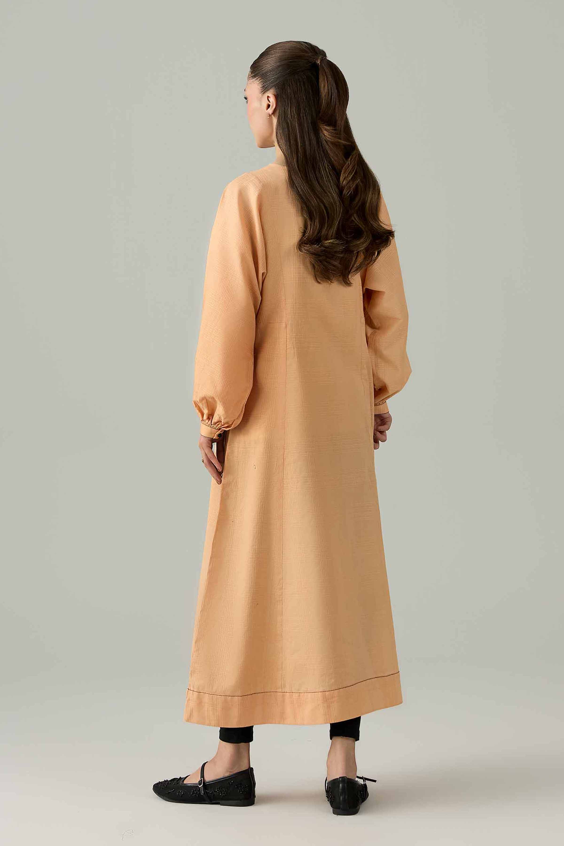 Embroidered Dress - AS26-86 Orange Leno Kara 1PC Embroidered Nishat Australia