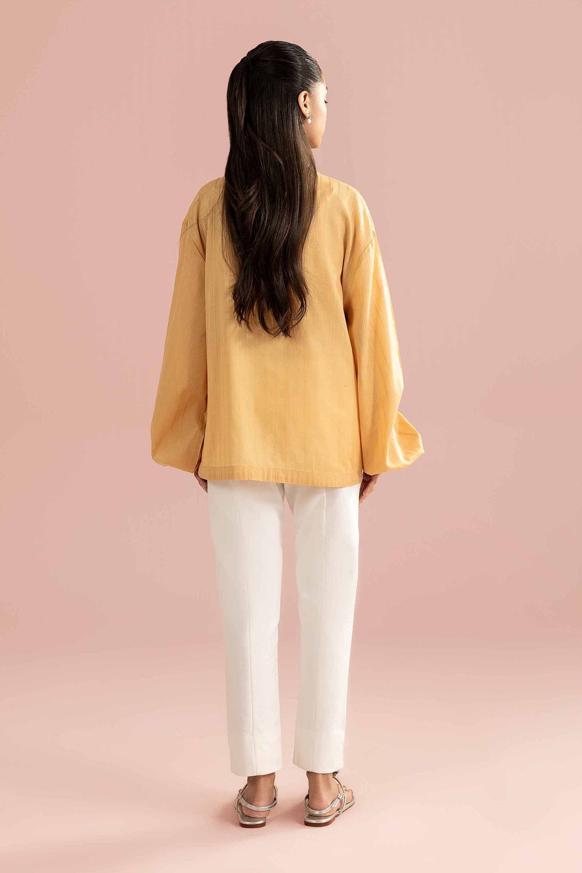 Solid Shirt - AS26-89 Beige Leno Kara 1PC Solids Nishat Australia