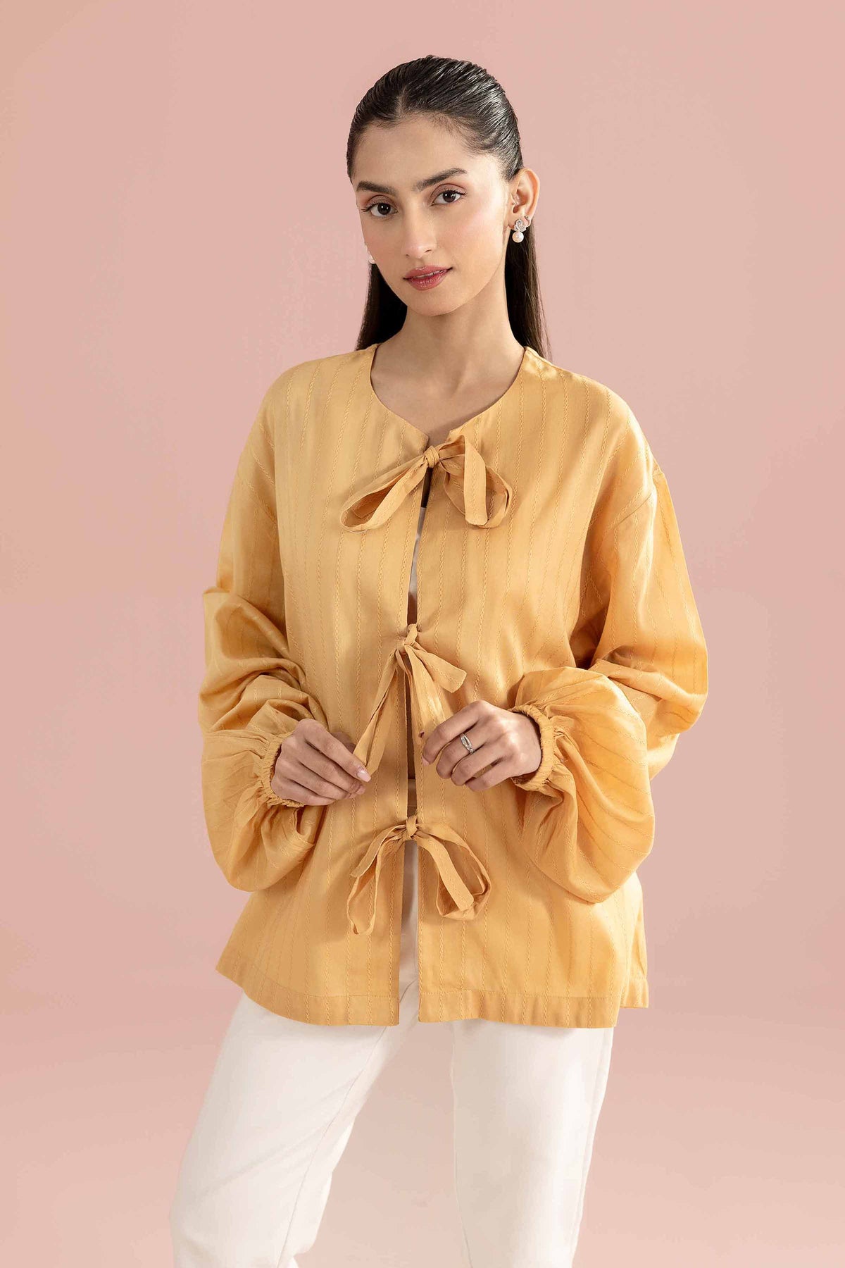 Solid Shirt - AS26-89 Beige Leno Kara 1PC Solids Nishat Australia