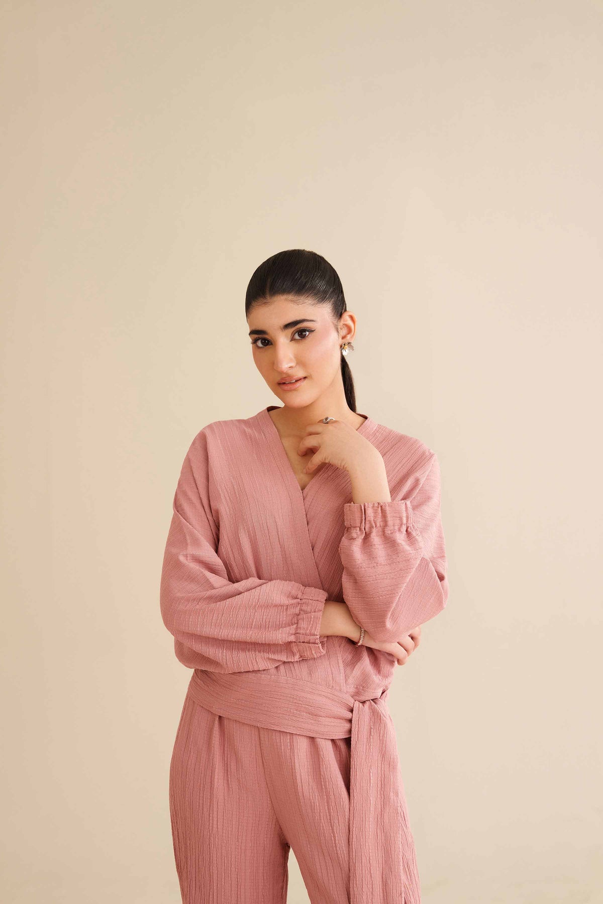 2 Piece - Basic Suit - AW25-29 Pink Chiffon 2PC Solids Nishat Australia