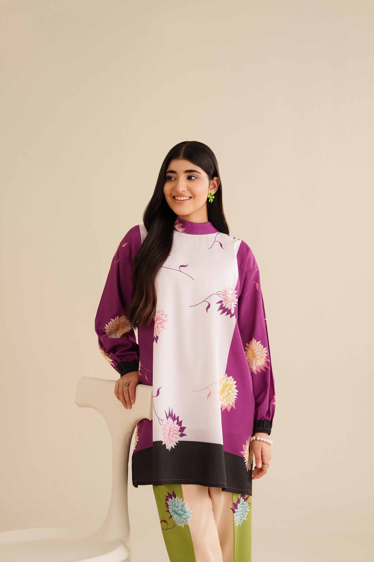 2 Piece - Printed Suit - AW25-33 Purple Silk 2PC Printed Nishat Australia