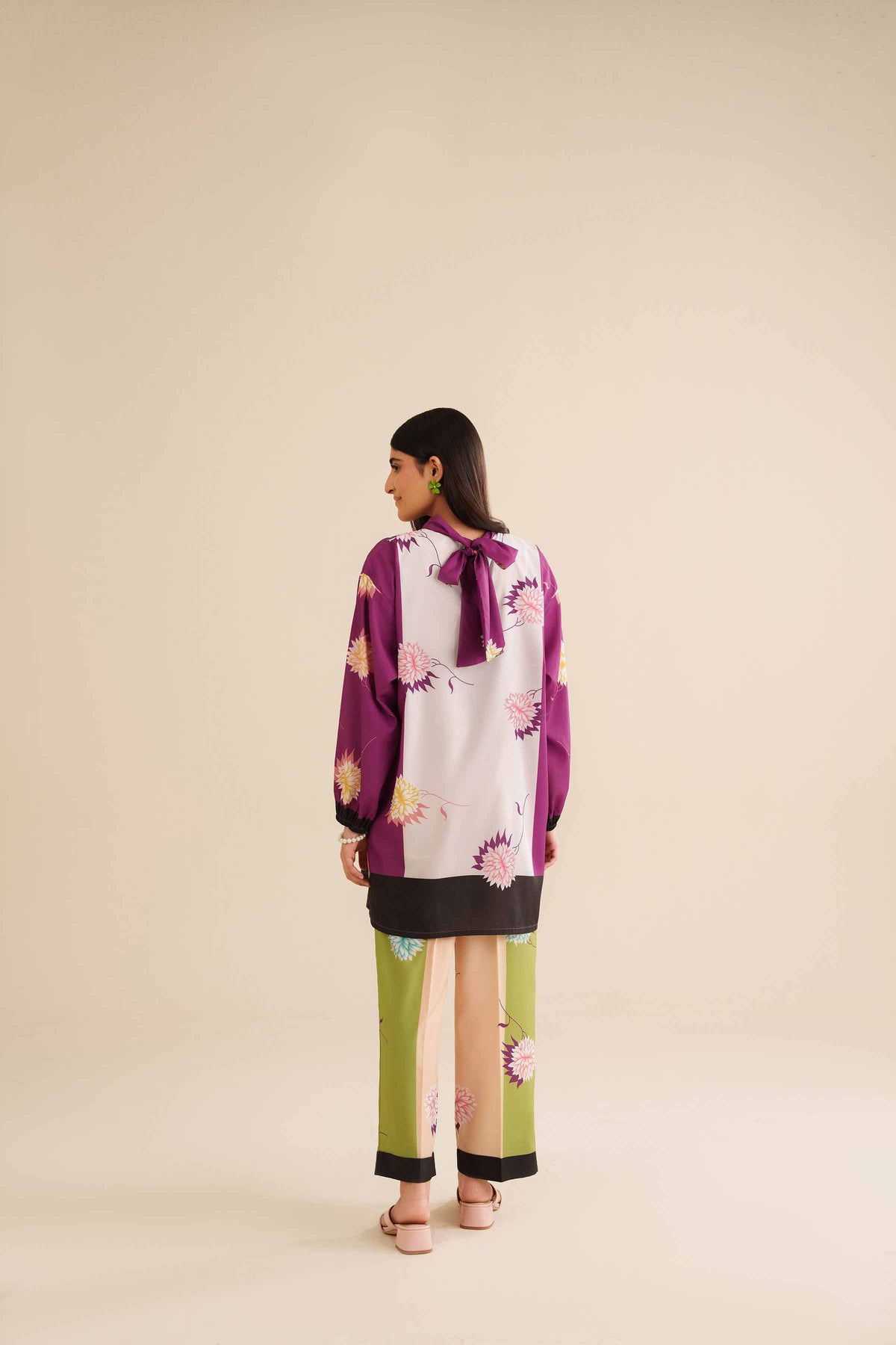 2 Piece - Printed Suit - AW25-33 Purple Silk 2PC Printed Nishat Australia