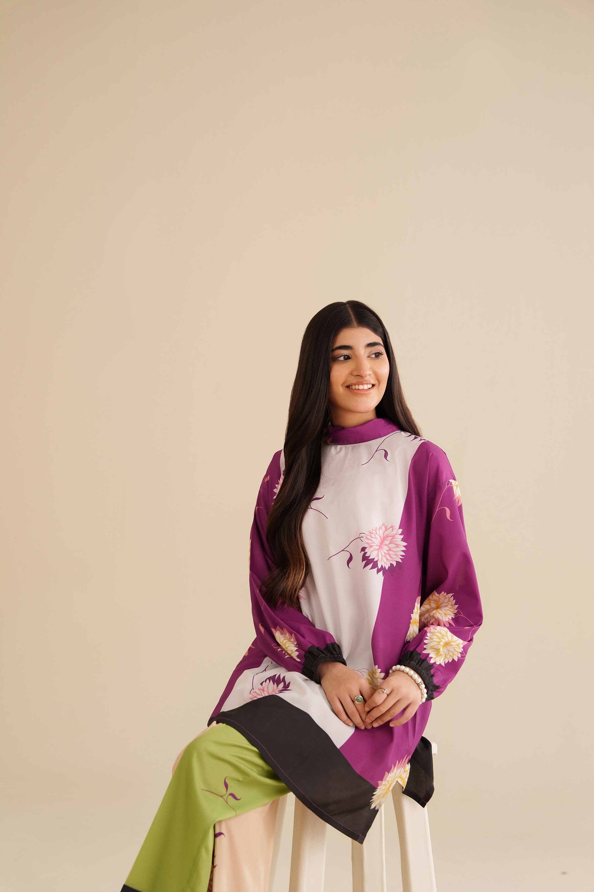 2 Piece - Printed Suit - AW25-33 Purple Silk 2PC Printed Nishat Australia