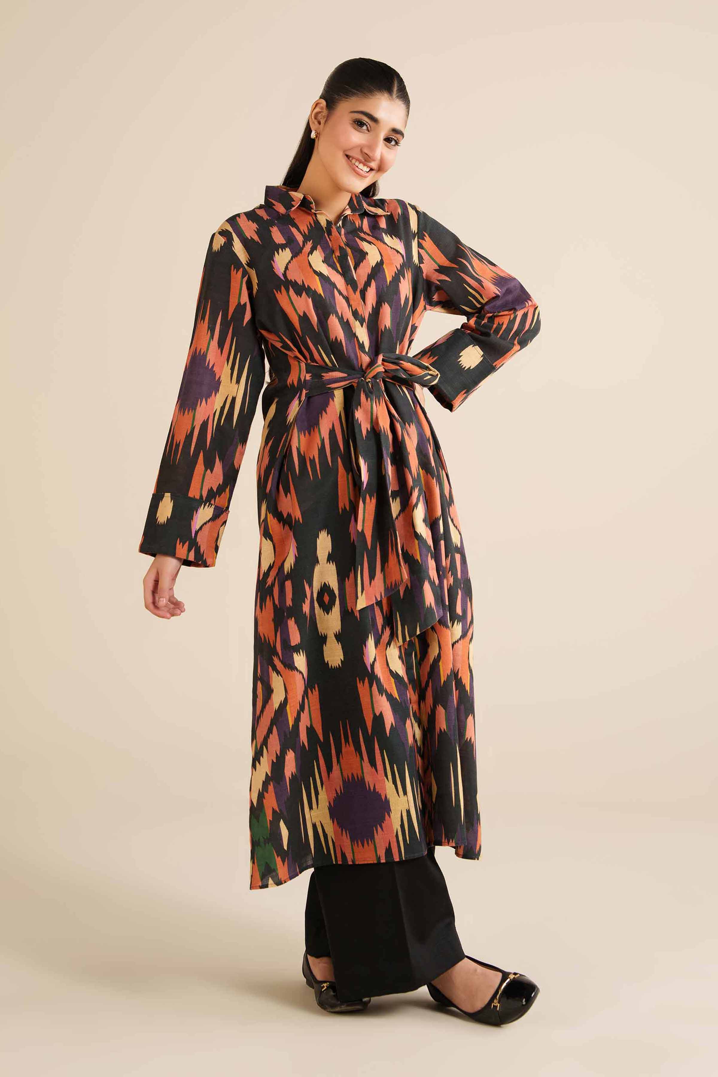 Printed Dress - AW25-58 READY TO WEAR Black Khaddar 1PC Printed